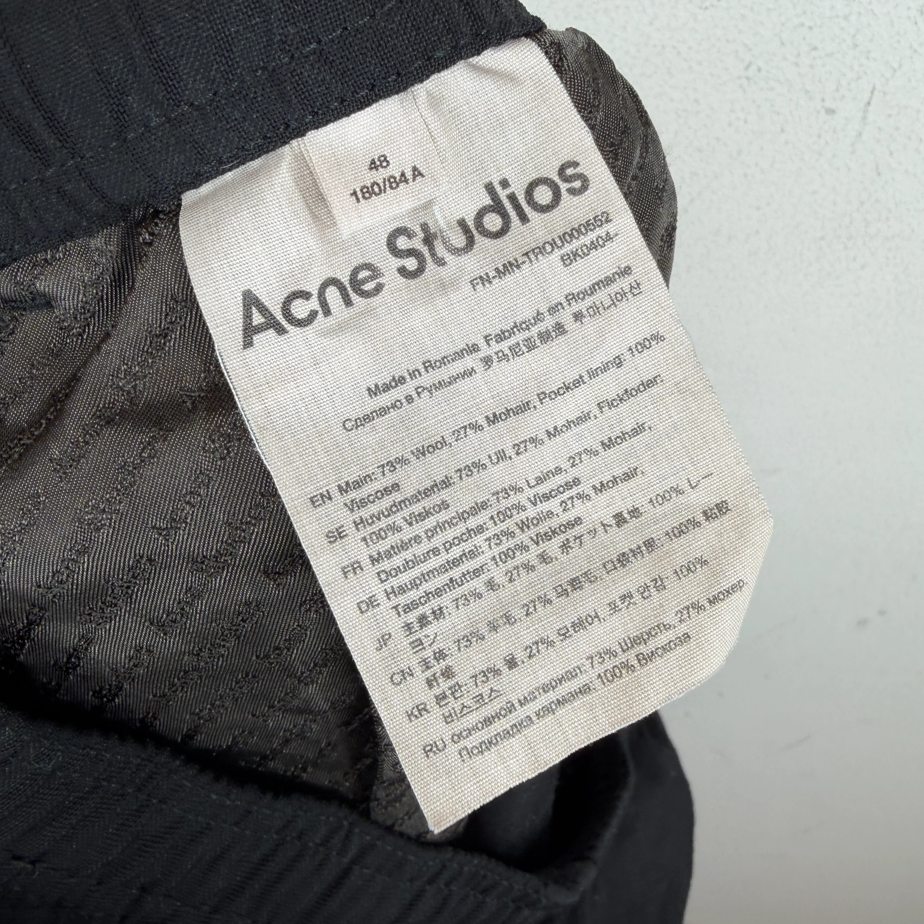 Acne Studios Elastic Wool Lounge Pants - Image 4