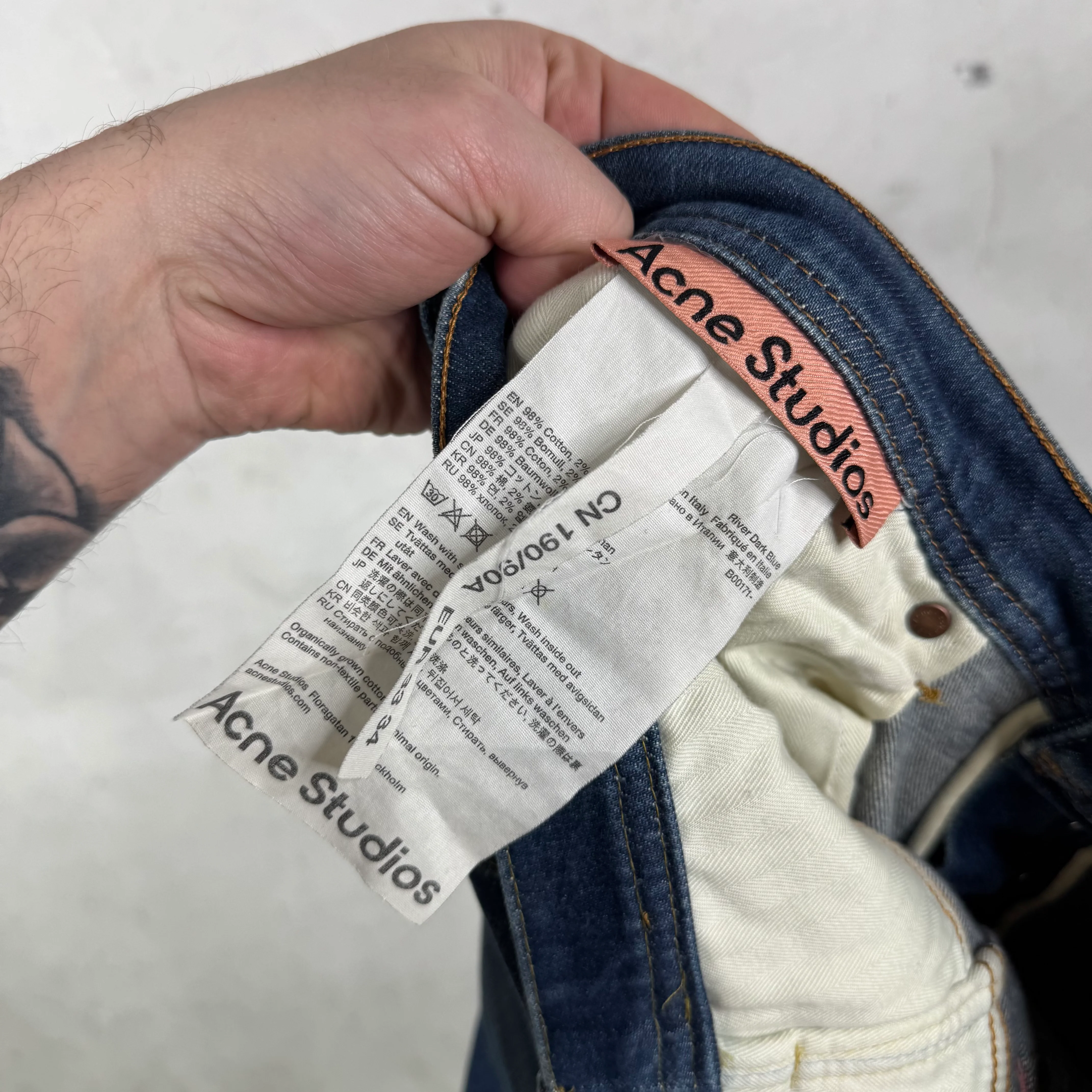 Acne Studios Dark Blue Jeans - Image 3