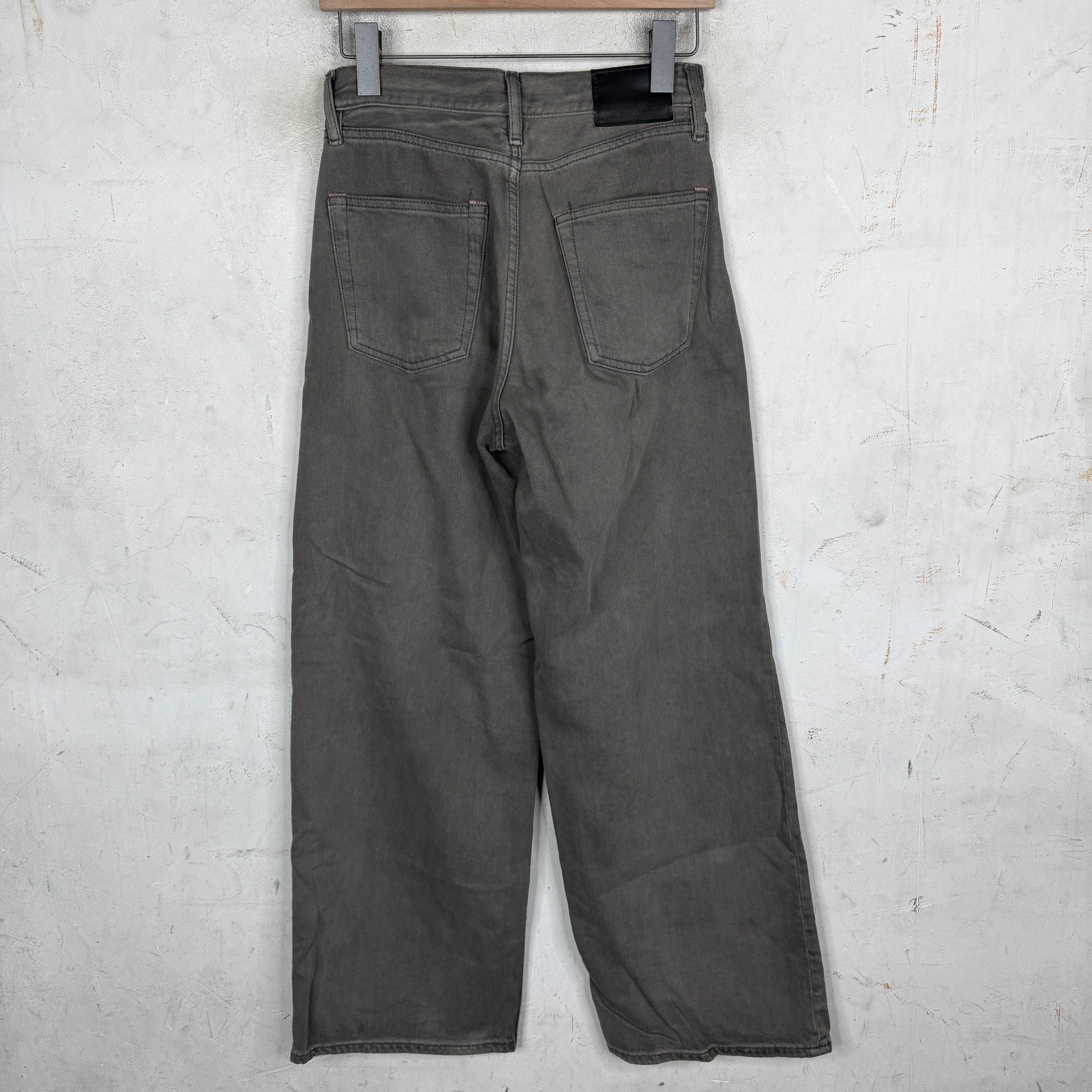 Acne Studios Altered Gray Wide Leg Jeans - Image 2