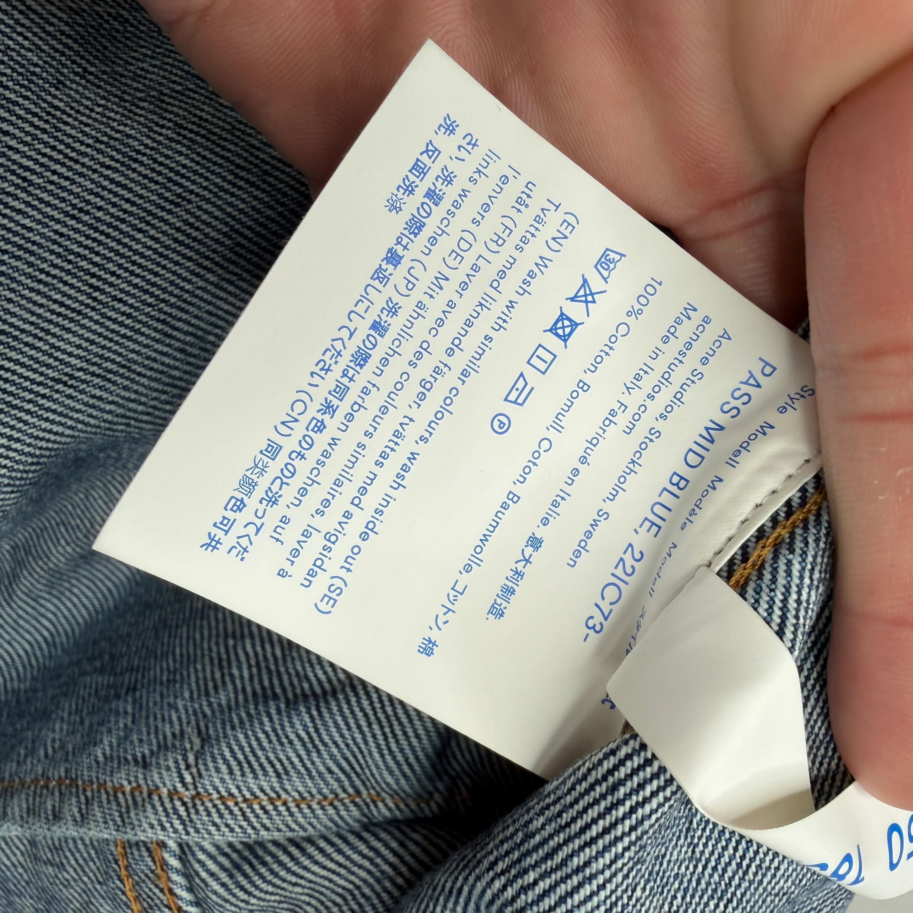 Acne Studios Bla Konst Denim Jacket - Image 5