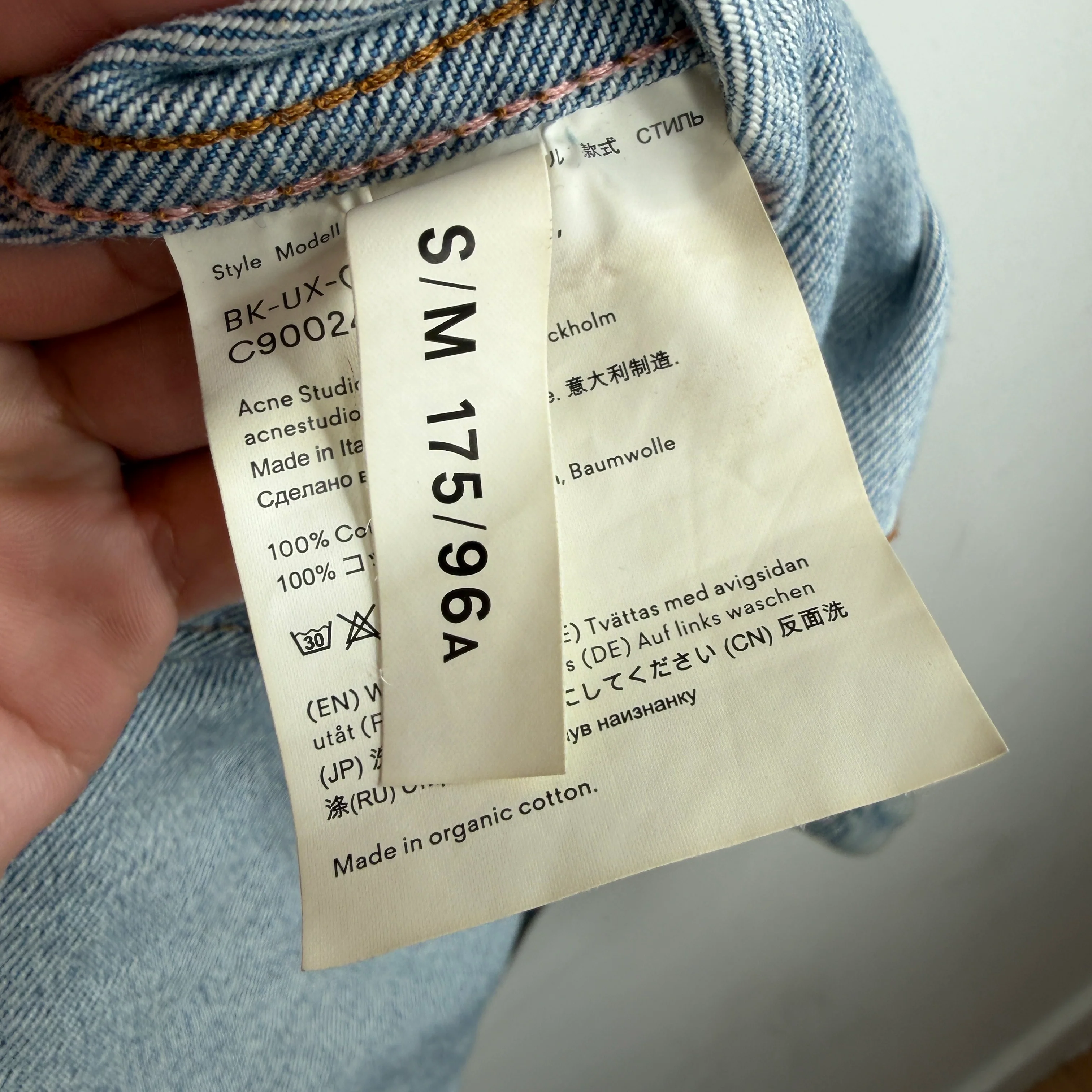 Acne Studios Bla Konst Denim Jacket - Image 4