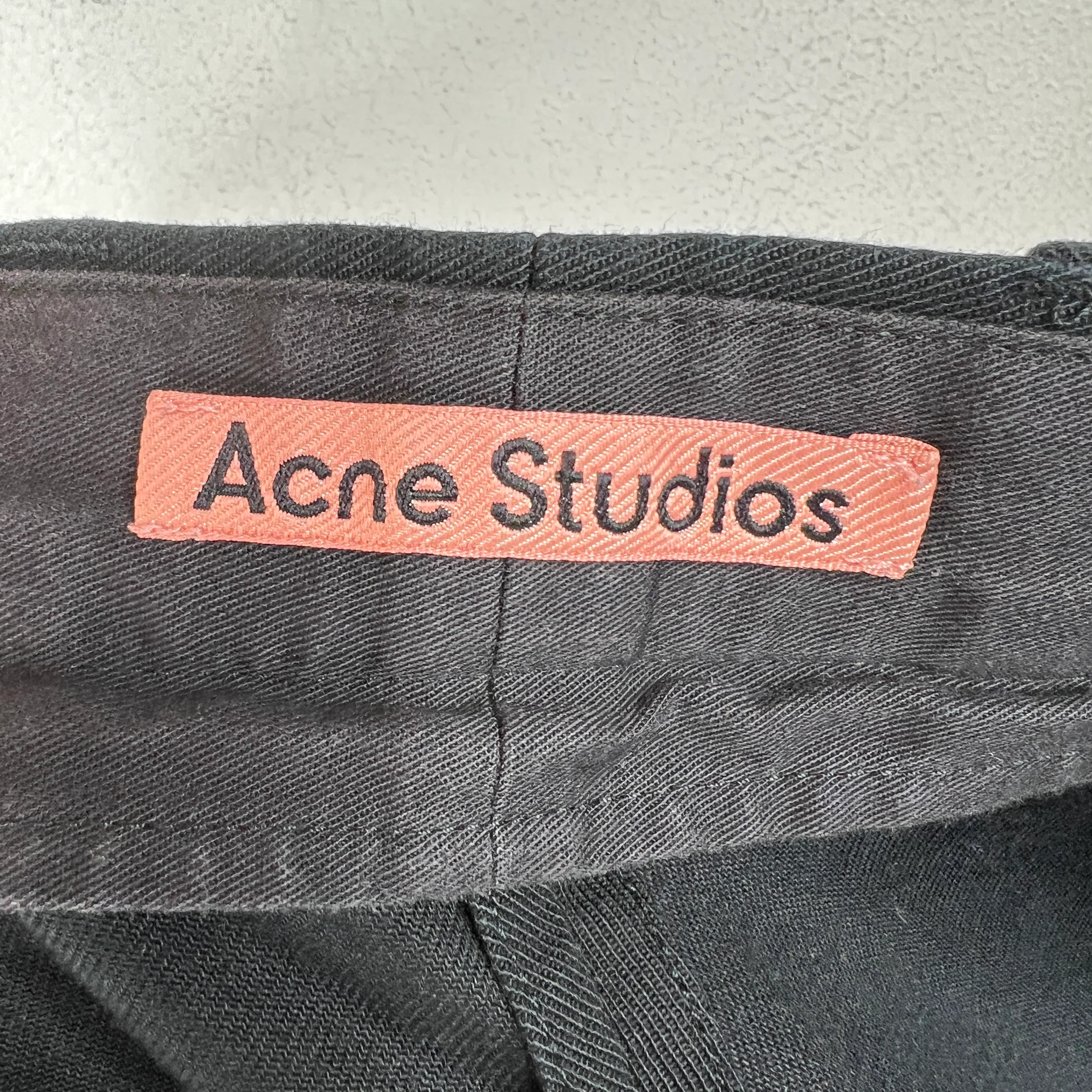 Acne Studios Black Straight Leg Trousers - Image 3