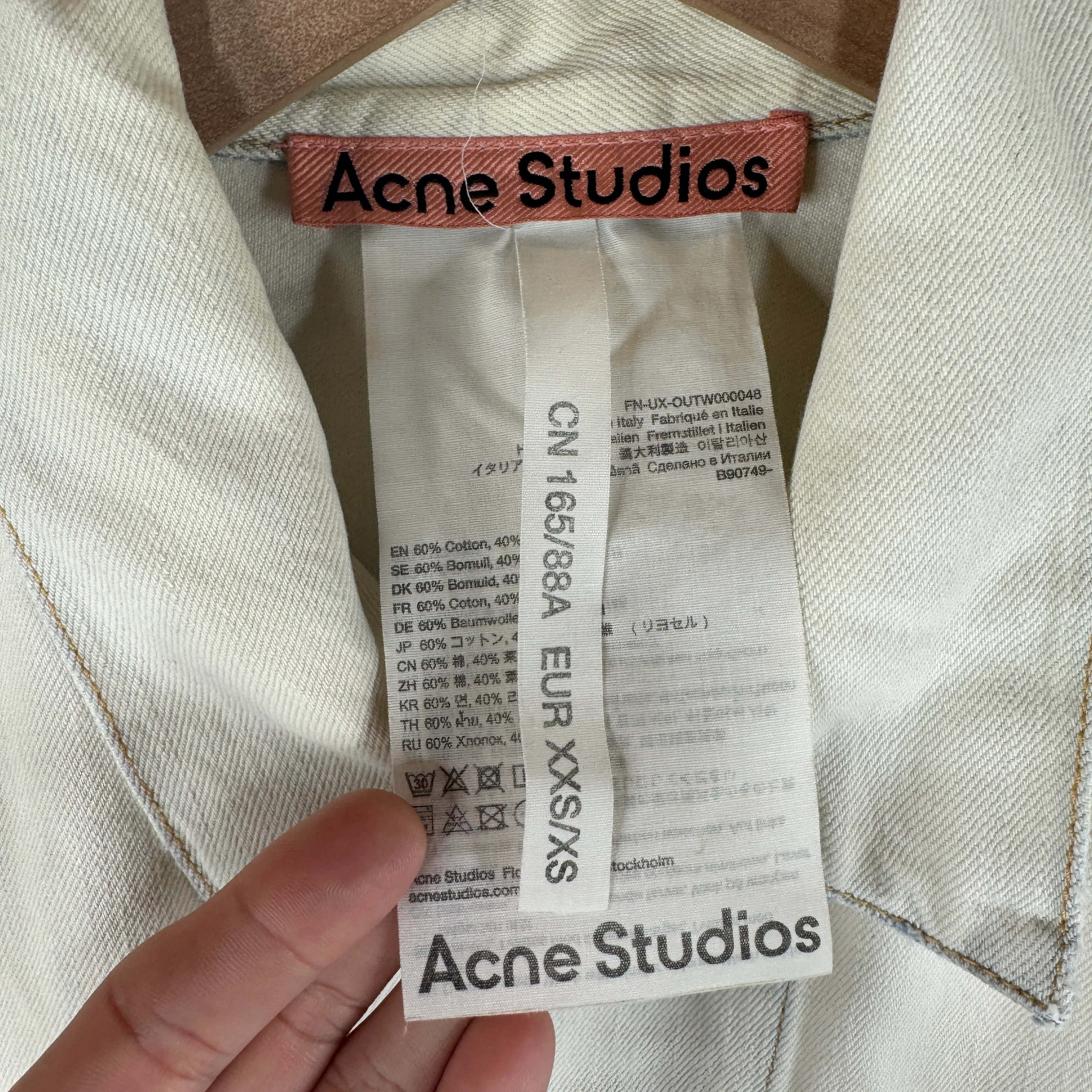 Acne Studios Bleached Denim Jacket - Image 3