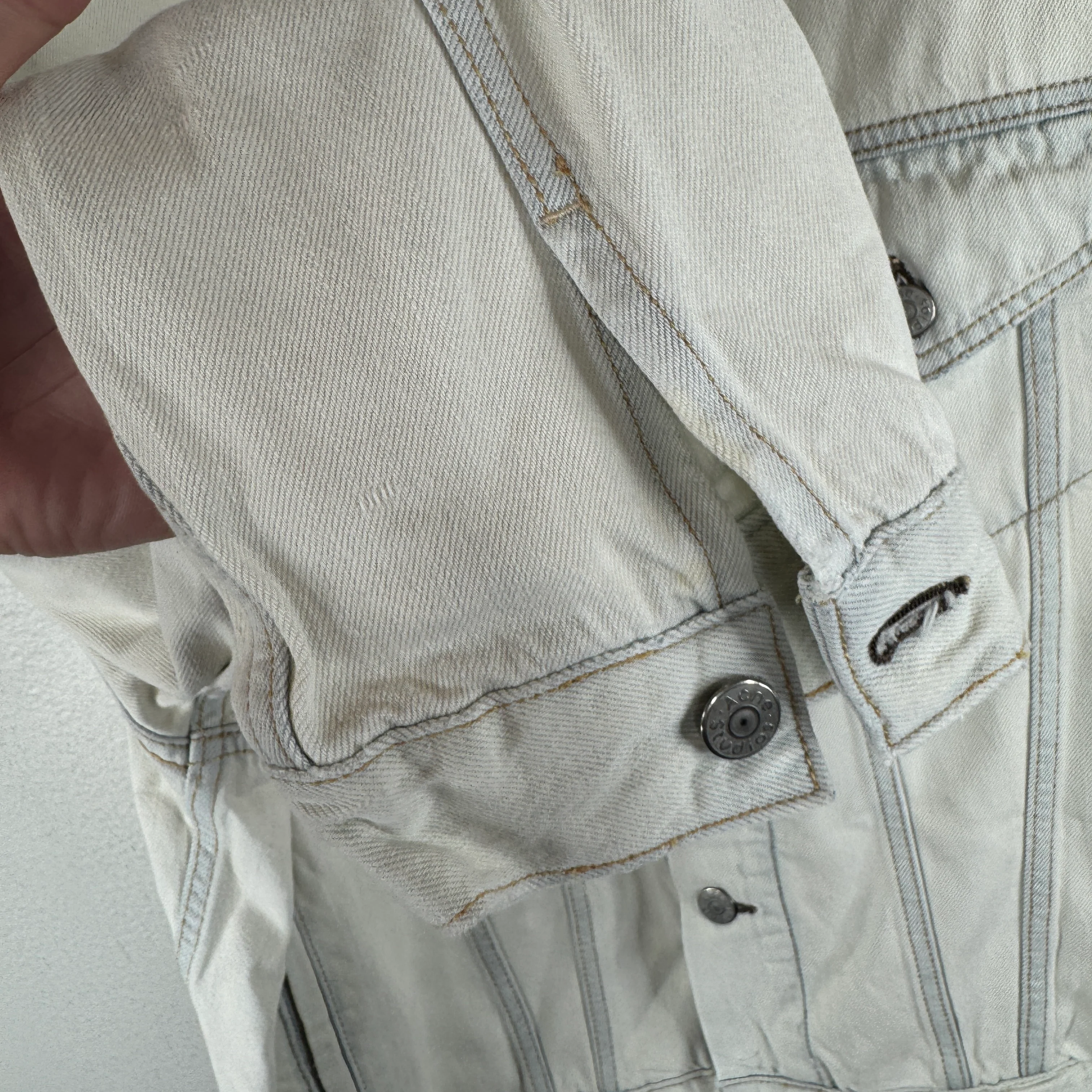 Acne Studios Bleached Denim Jacket - Image 4