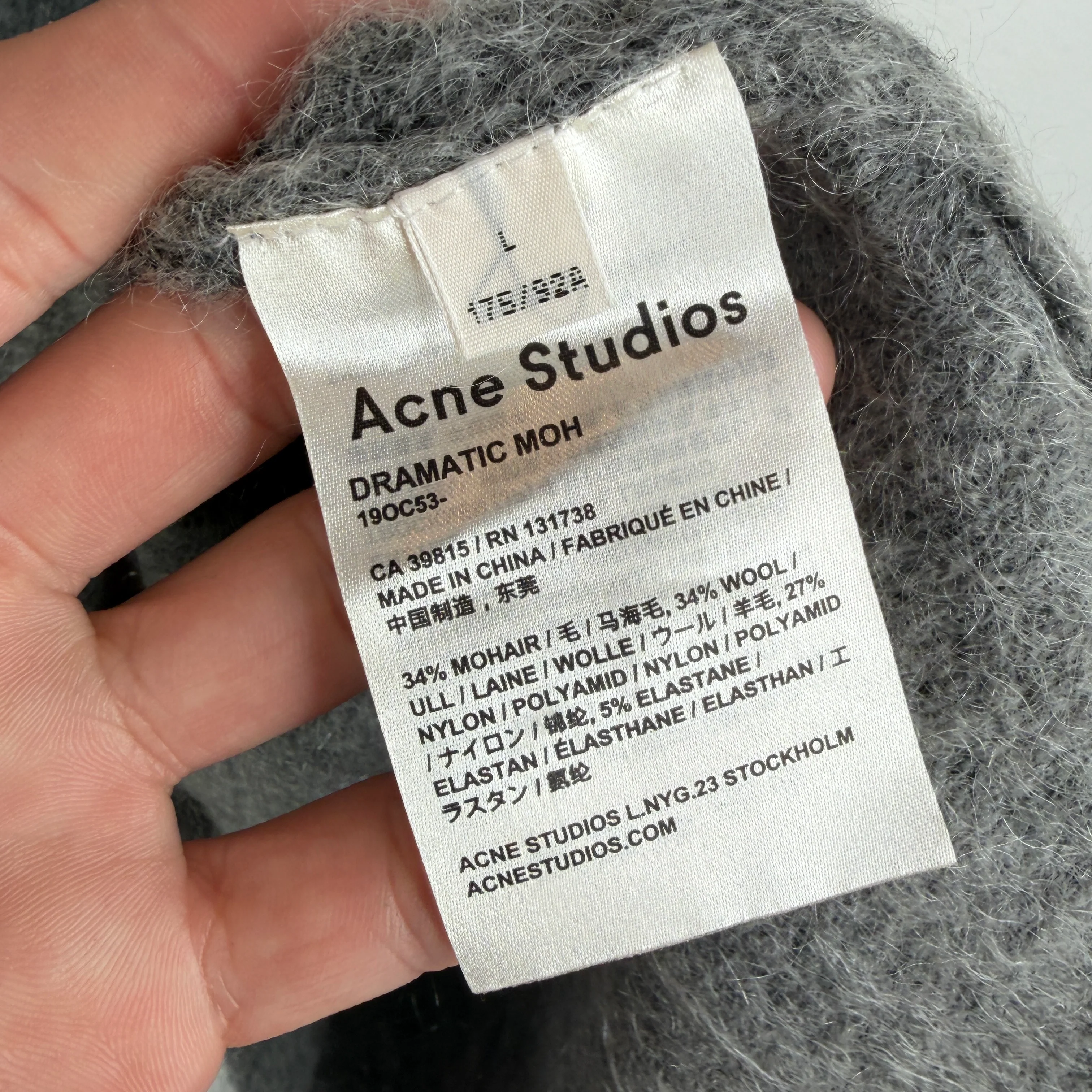 Acne Studios Dramatic Moh Sweater - Image 4