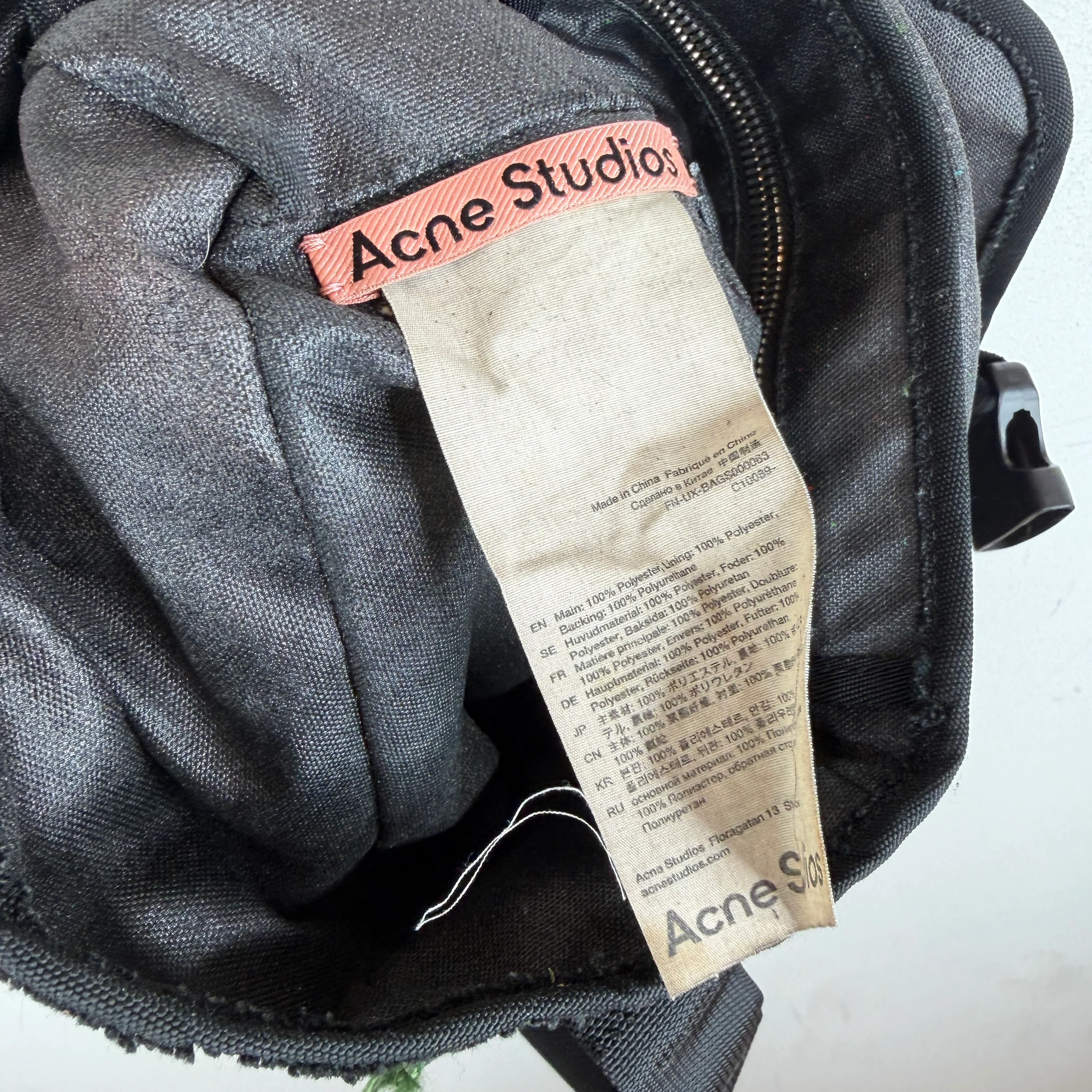 Acne Studios Green Distressed Bag - Image 3