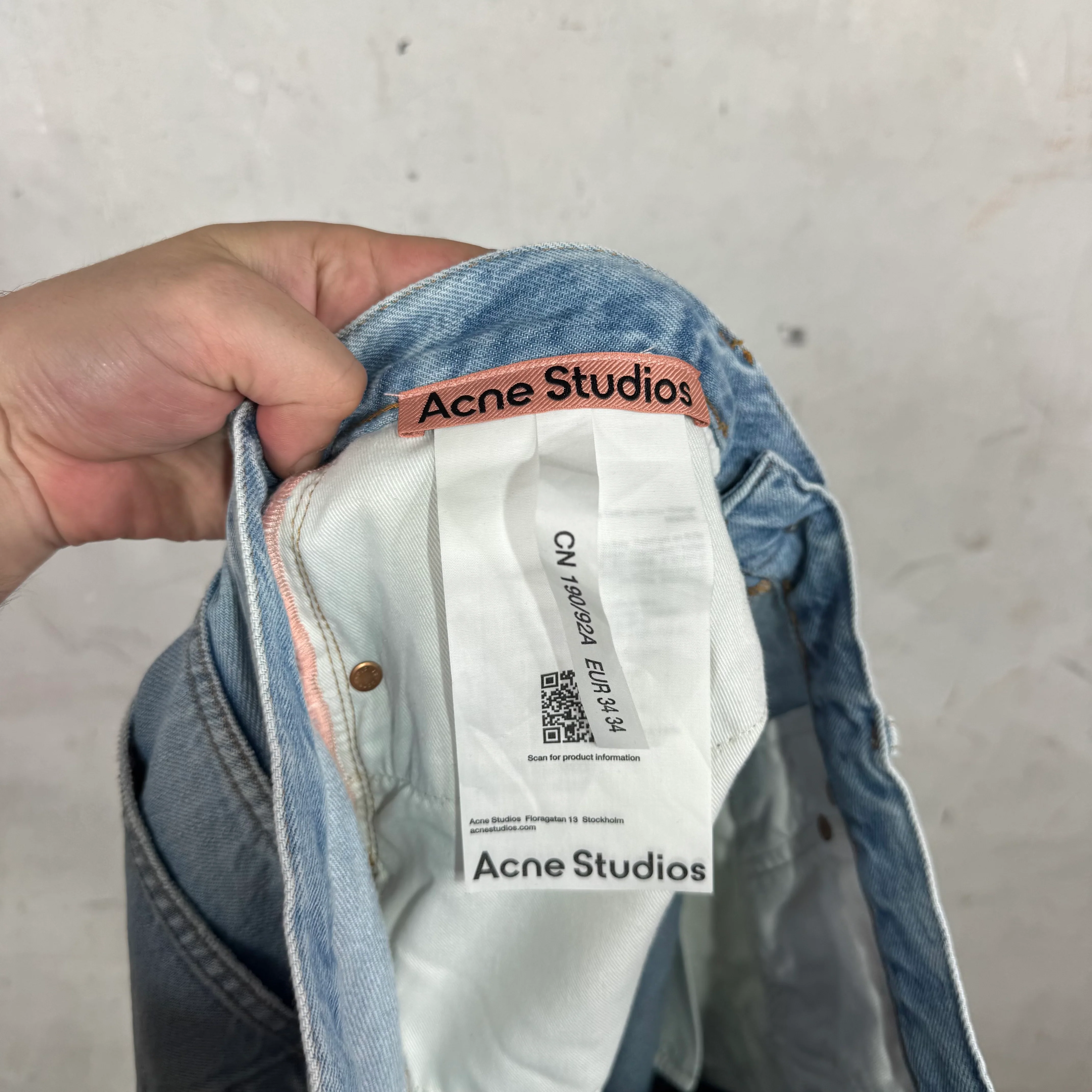 Acne Studios Lightwash Straight Jeans - Image 3