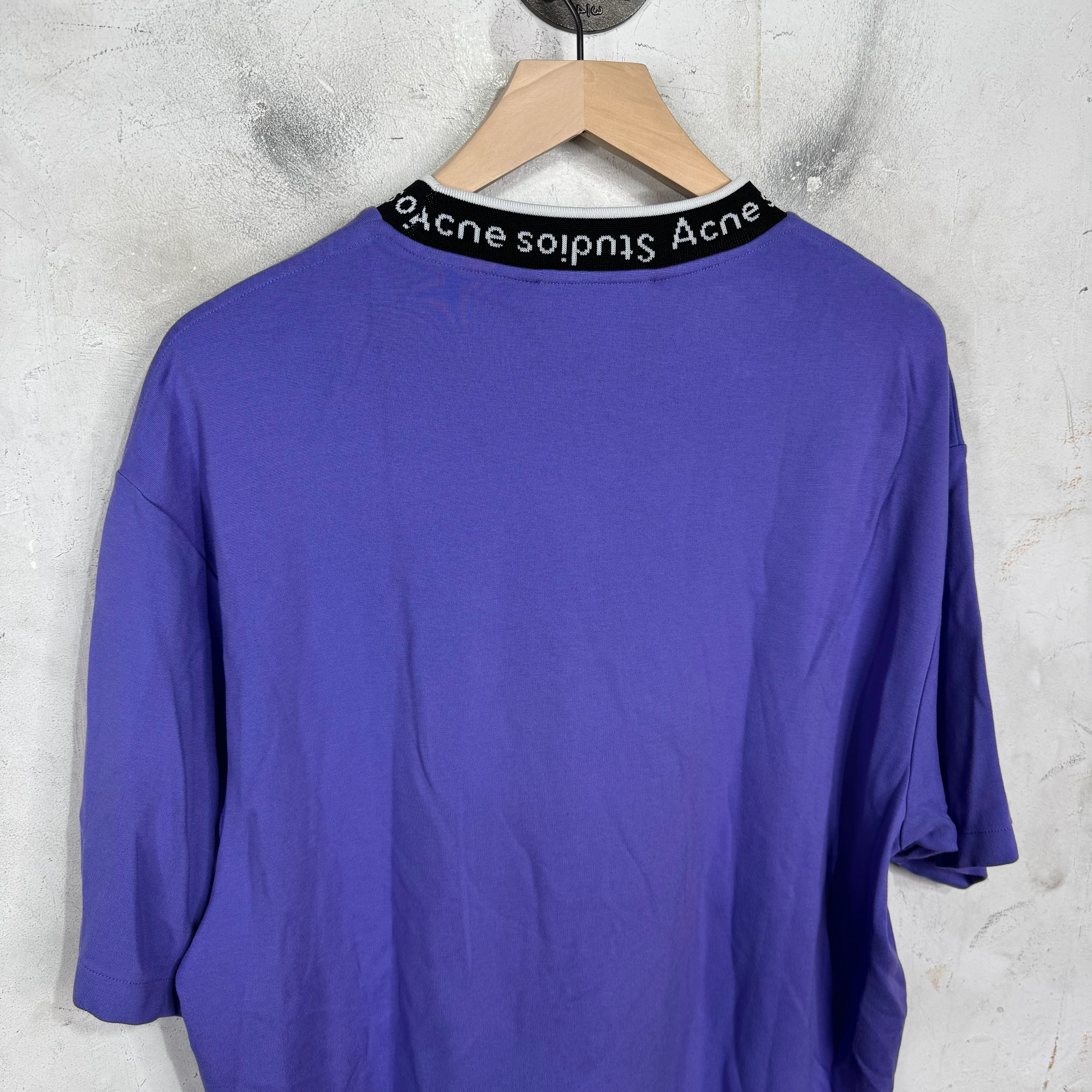 Acne Studios Logo Jacquard T-Shirt Purple - Image 7