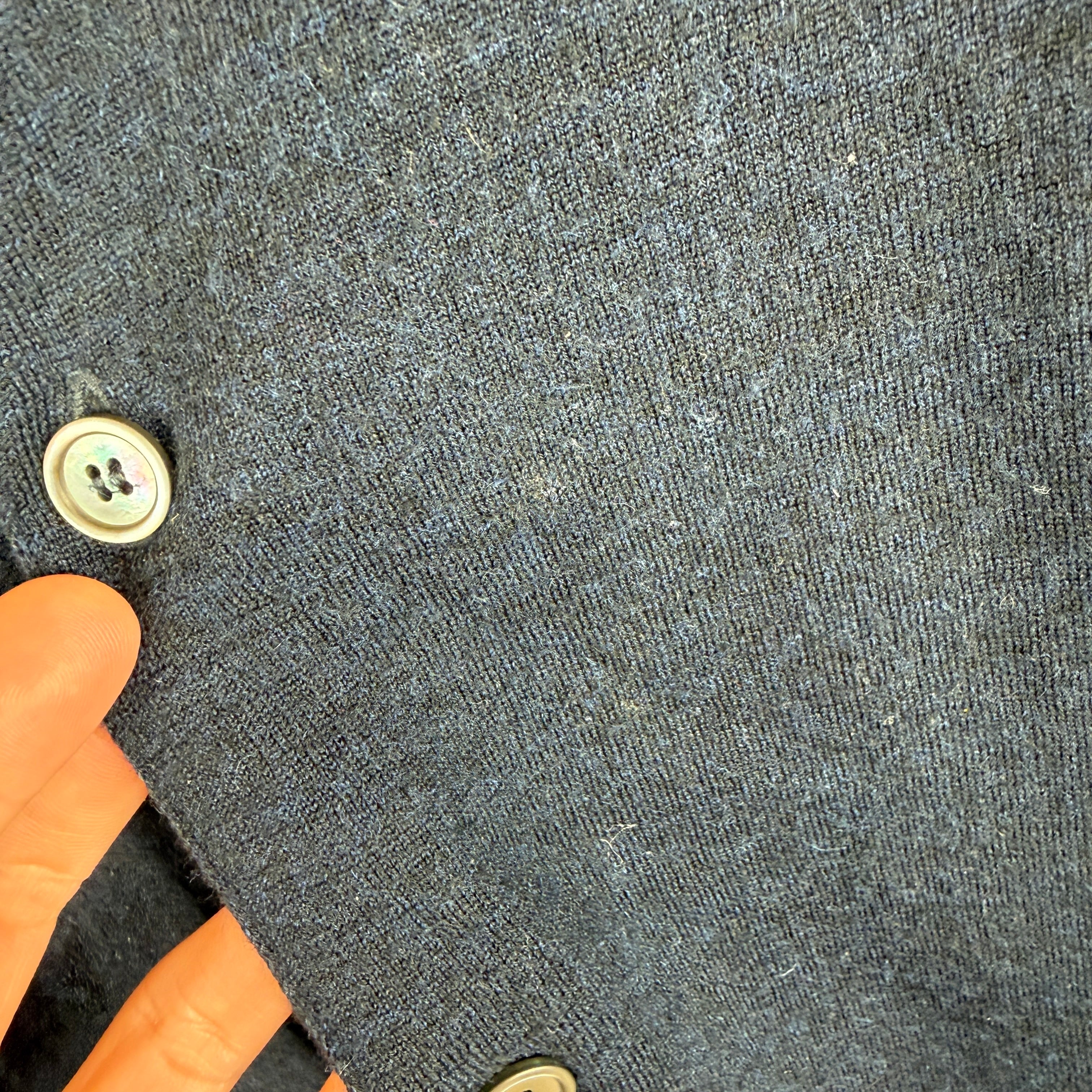 Acne Studios Navy Wool Cardigan - Image 7