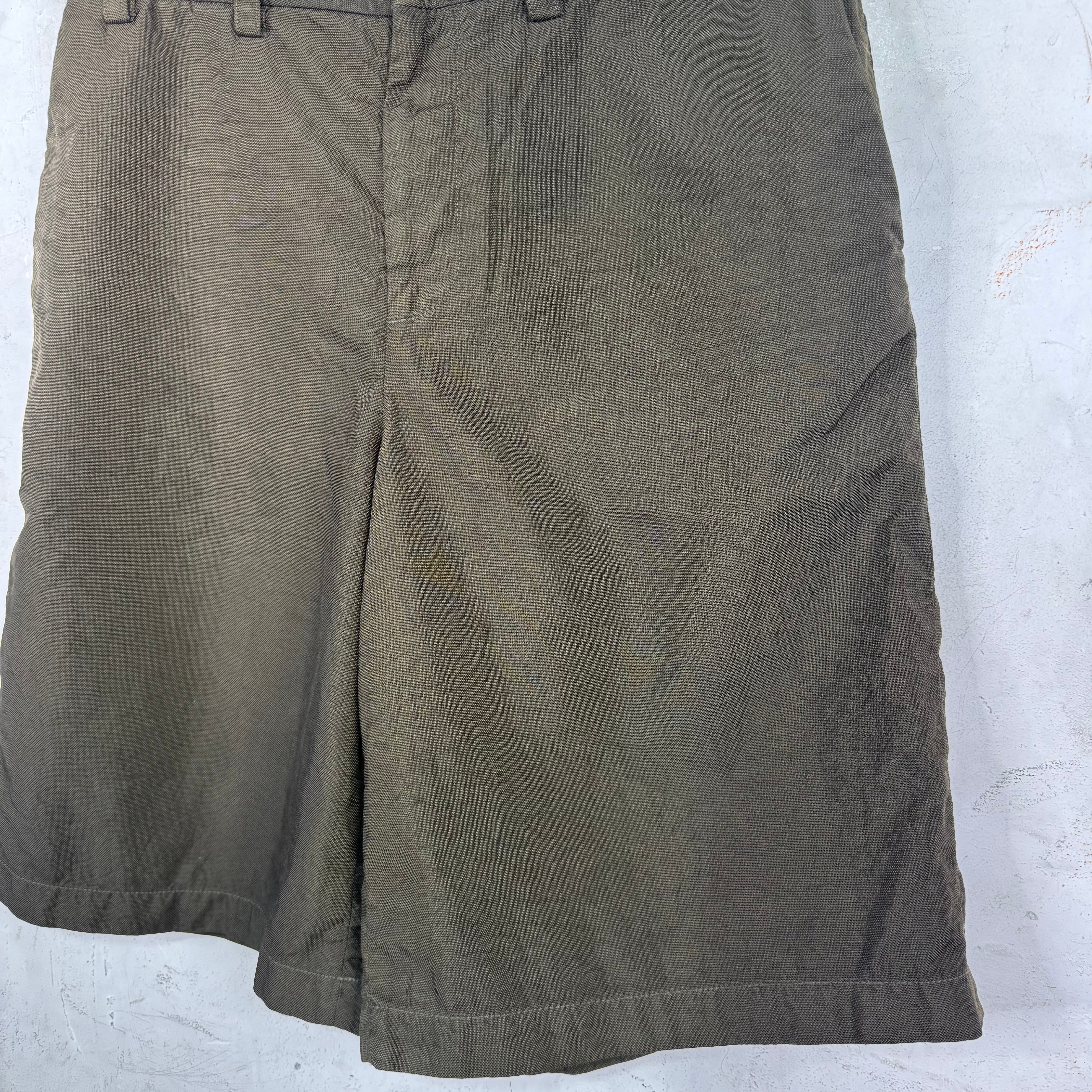 Acne Studios Nylon Olive Shorts - Image 6