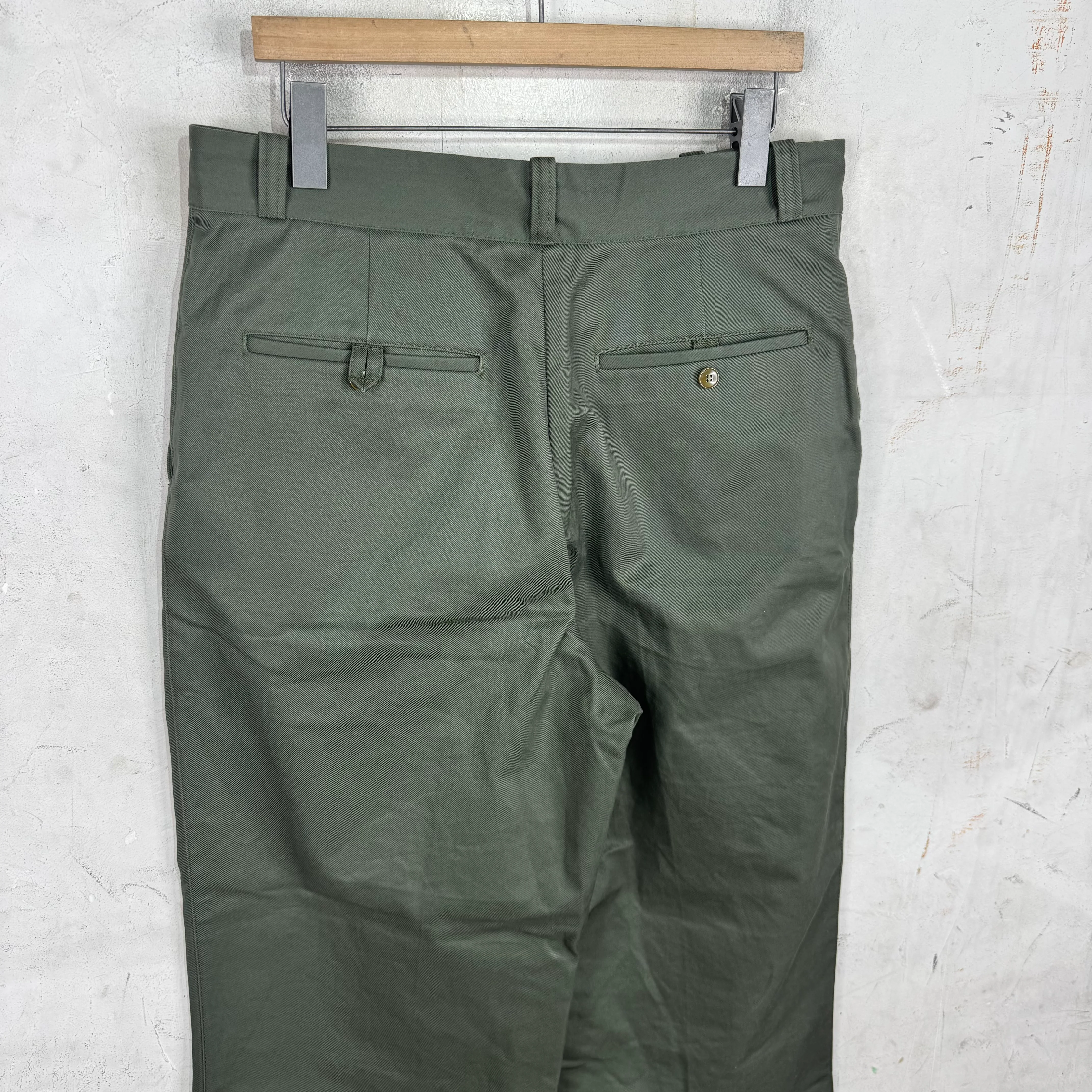 Acne Studios Olive Canvas Work Pants - Image 10