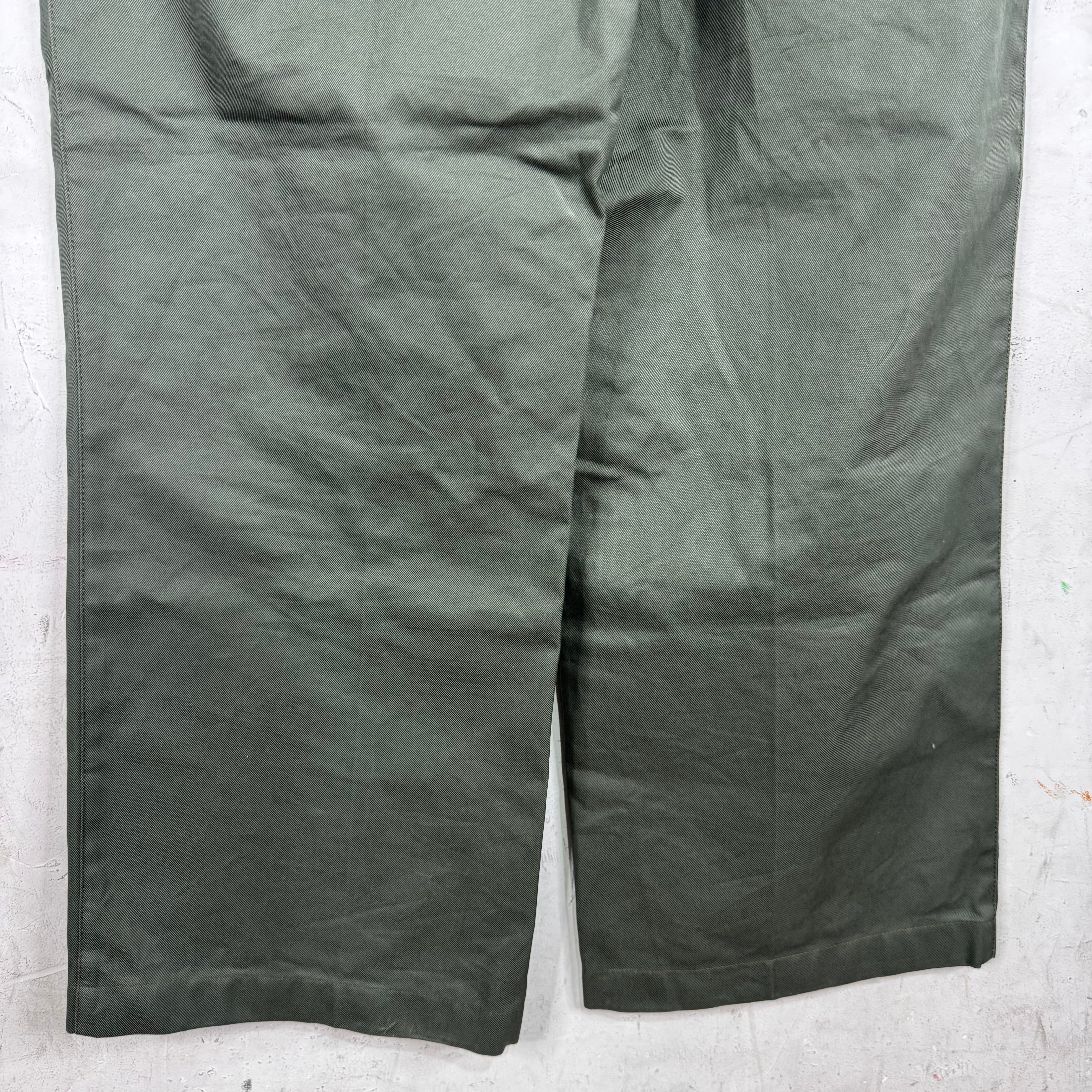 Acne Studios Olive Canvas Work Pants - Image 12