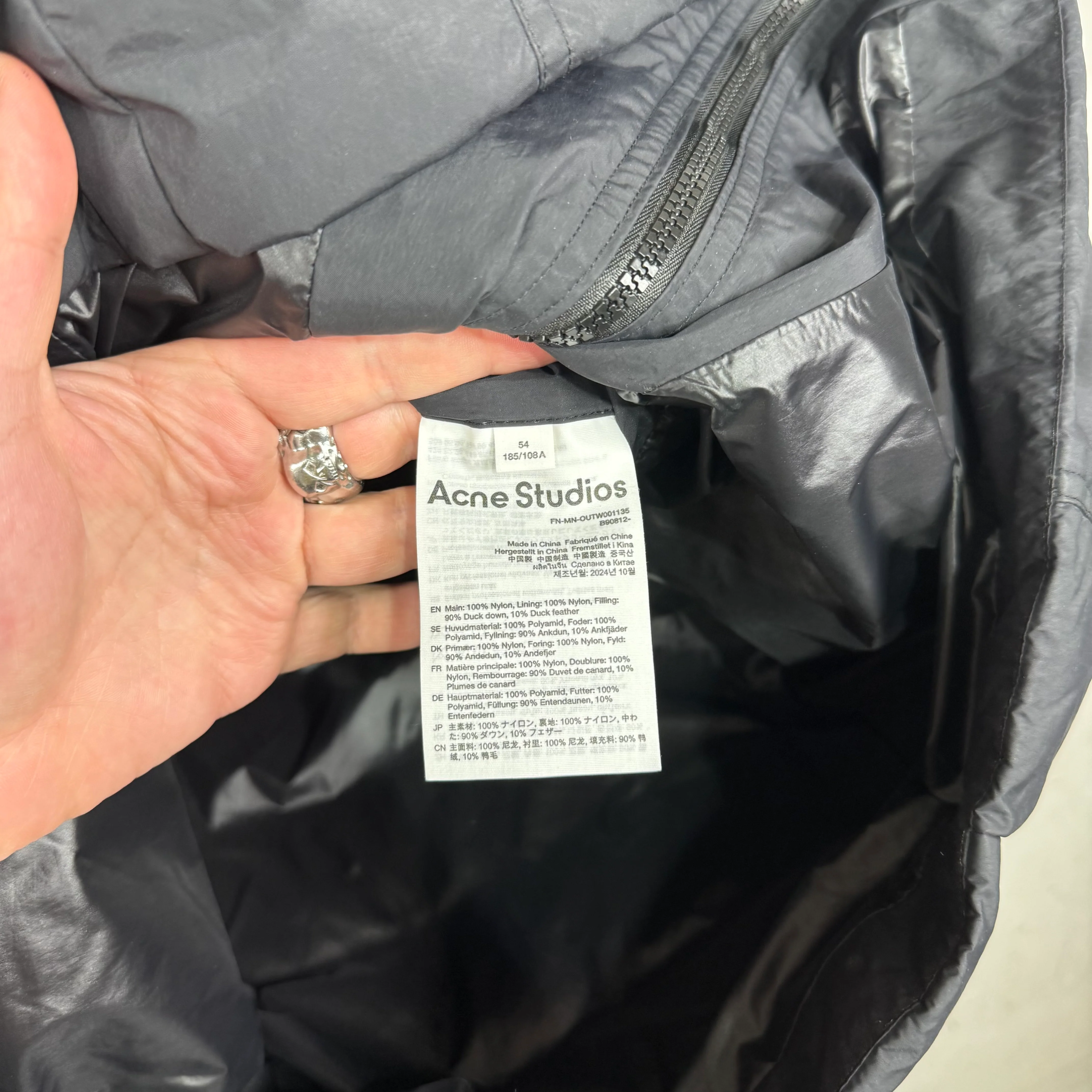 Acne Studios Padded Light Logo Jacket - Image 3