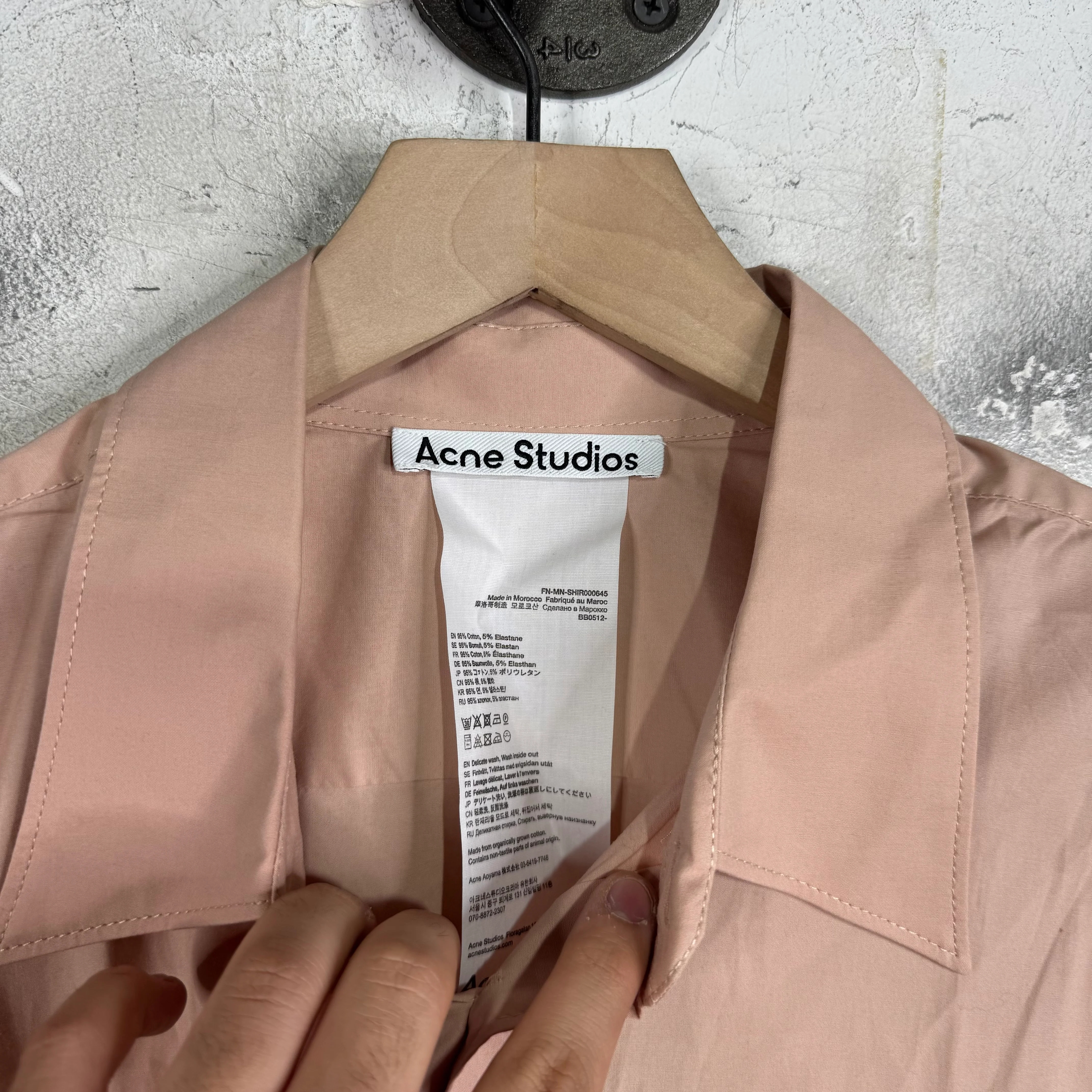 Acne Studios Peach LS Button Up - Image 3