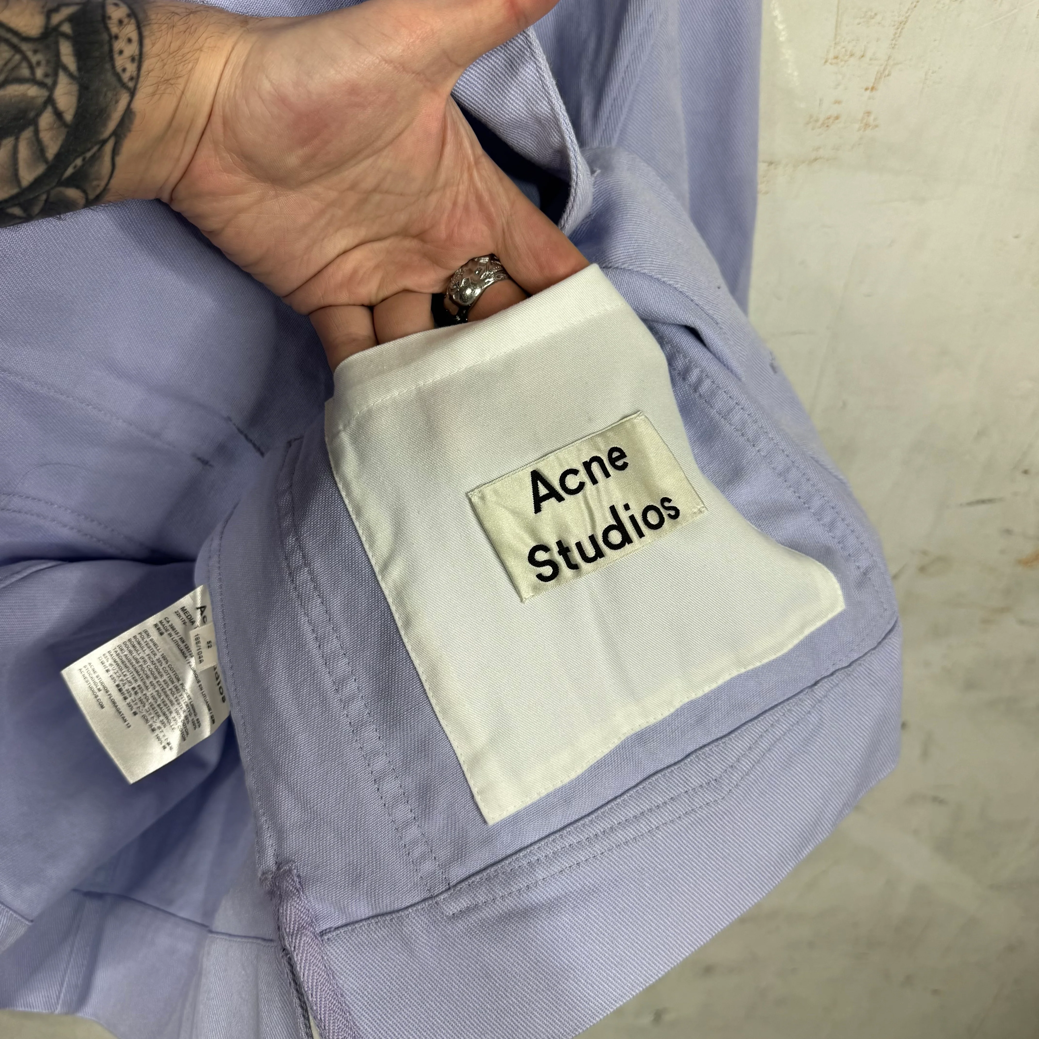 Acne Studios Purple Chore Jacket - Image 3