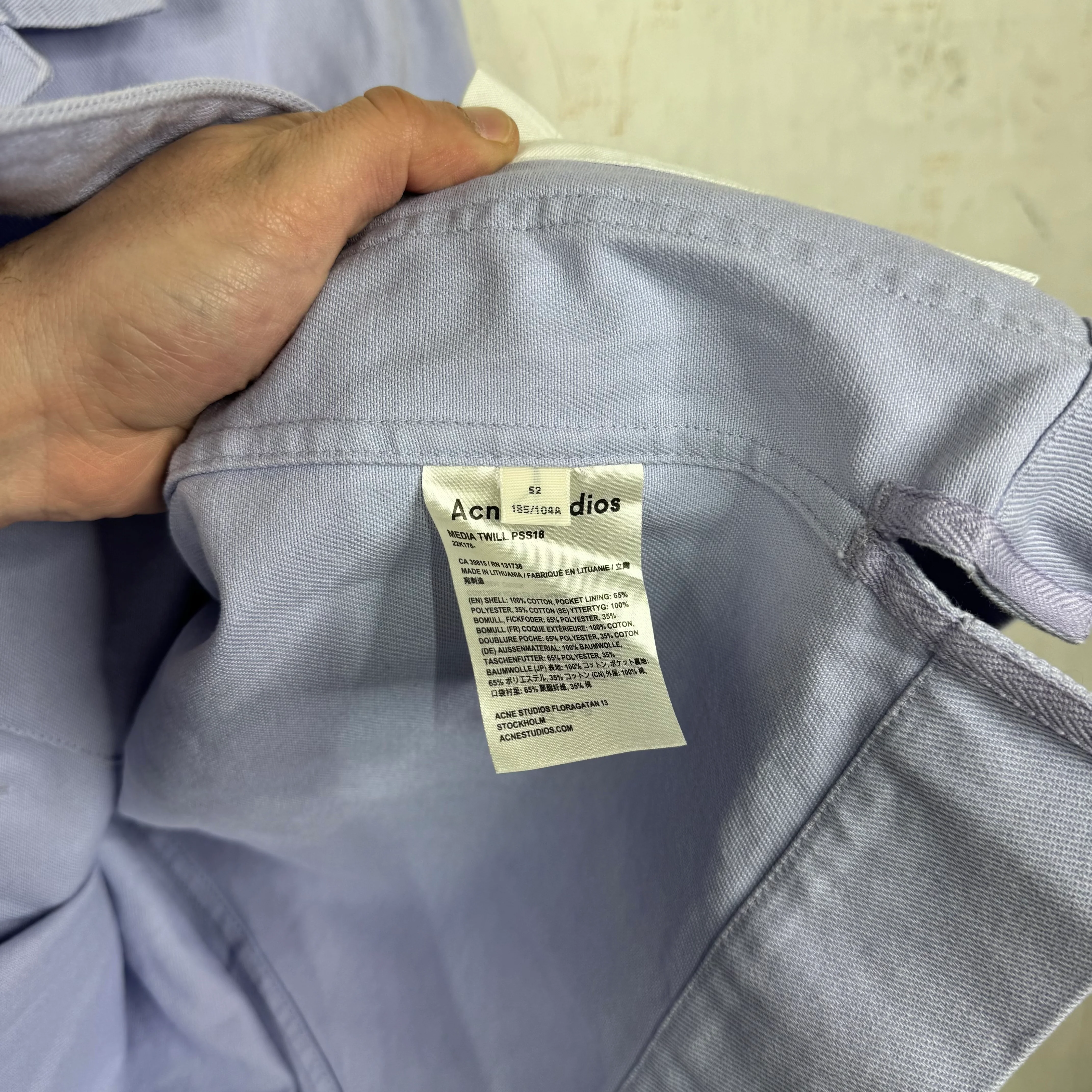 Acne Studios Purple Chore Jacket - Image 4