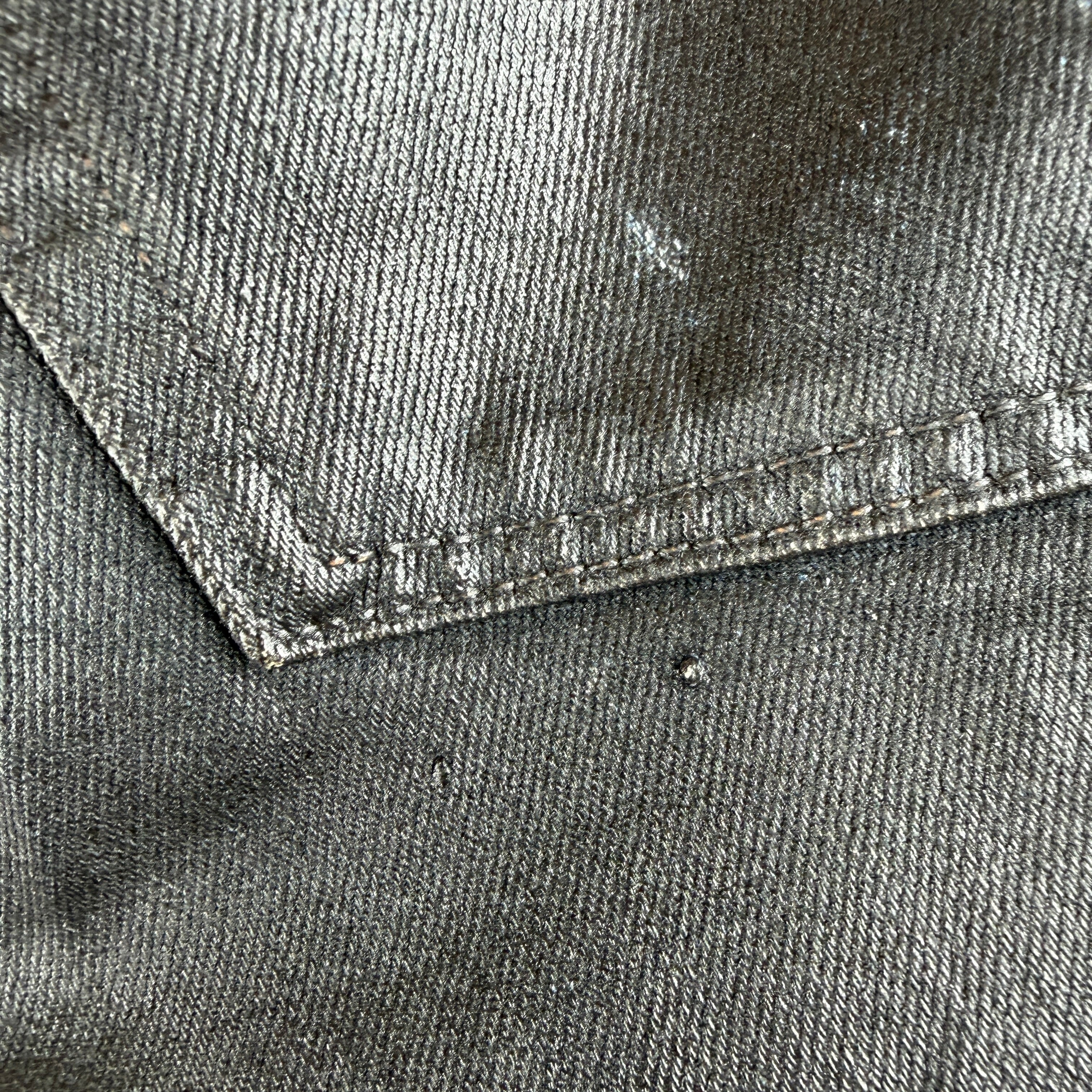 Acne Studios 2021M Charcoal Waxed Denim Jeans - Image 10