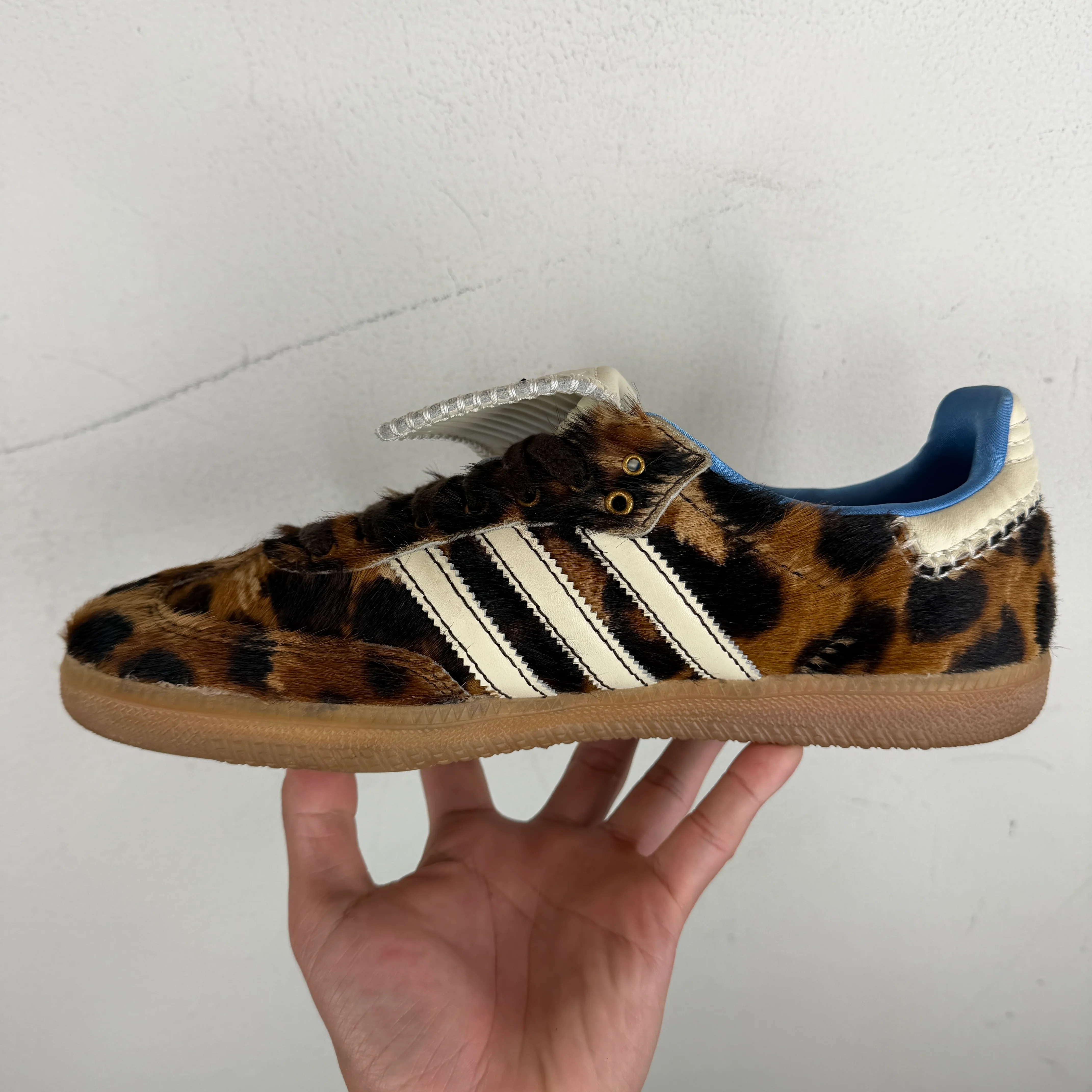 Adidas Wales Bonner Leopard Ponyhair Samba Sneakers - Image 4