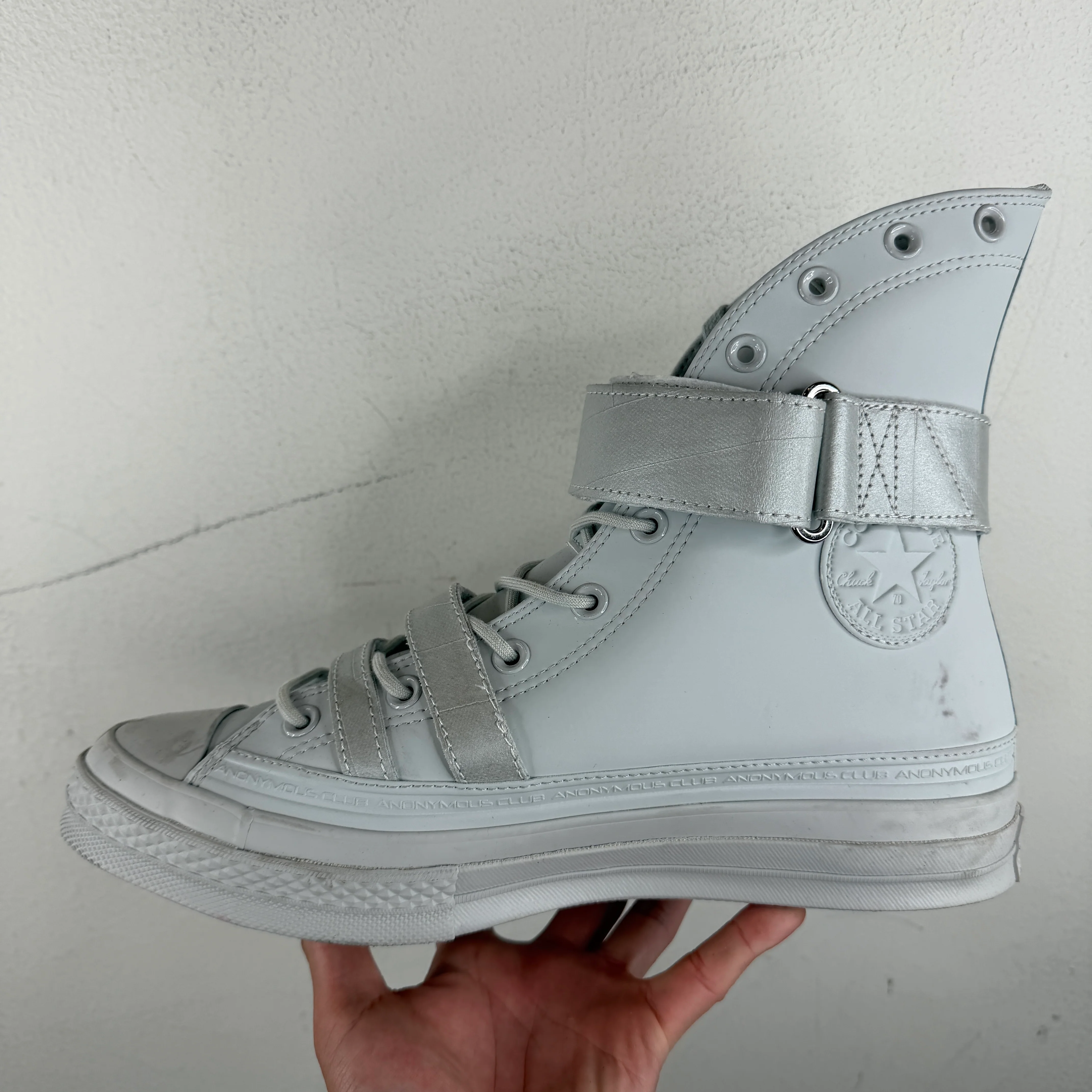 Anonymous Club Converse Chuck 70 Glacier Gray Sneakers - Image 4