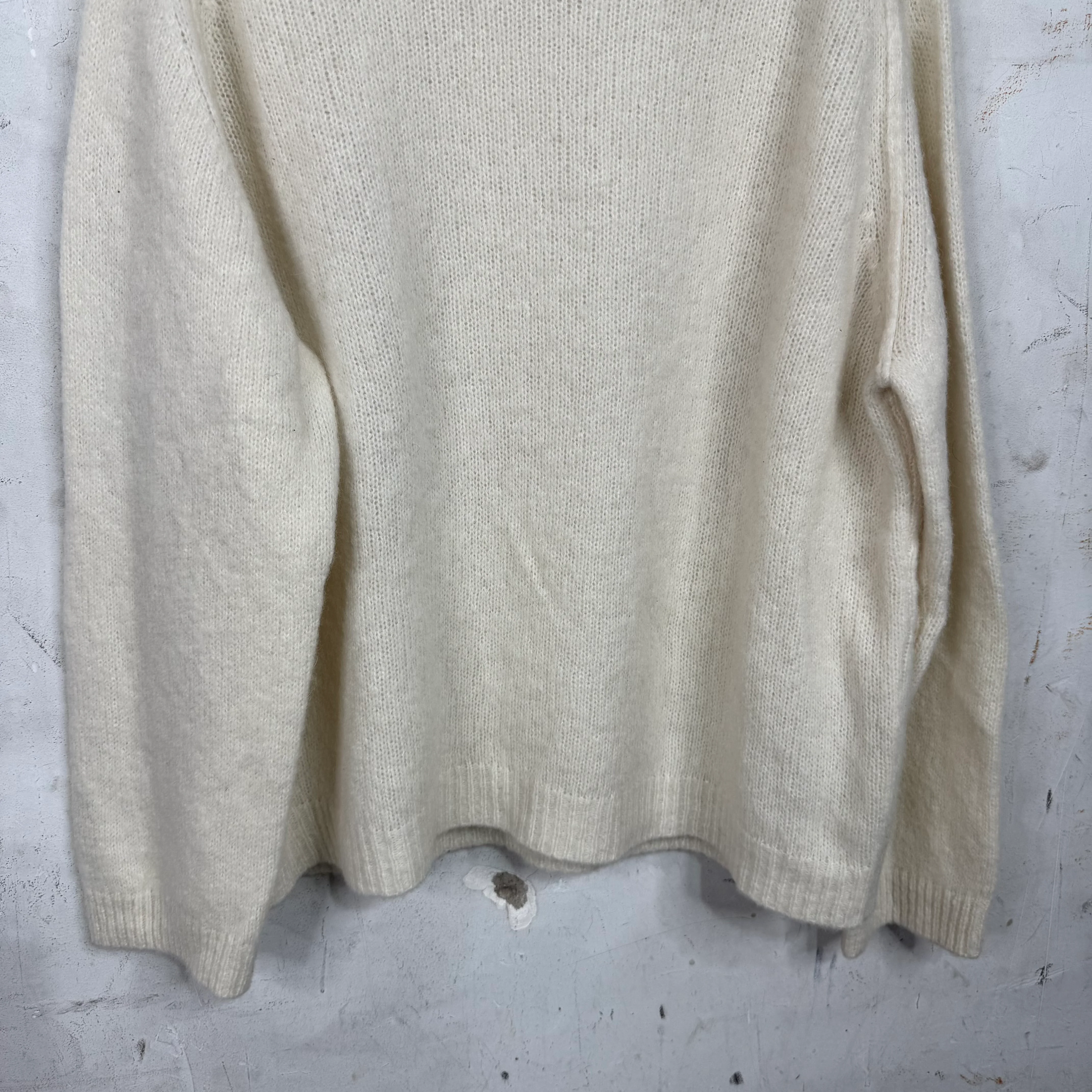 APC Beige Alpaca Wool Knit Sweater - Image 6