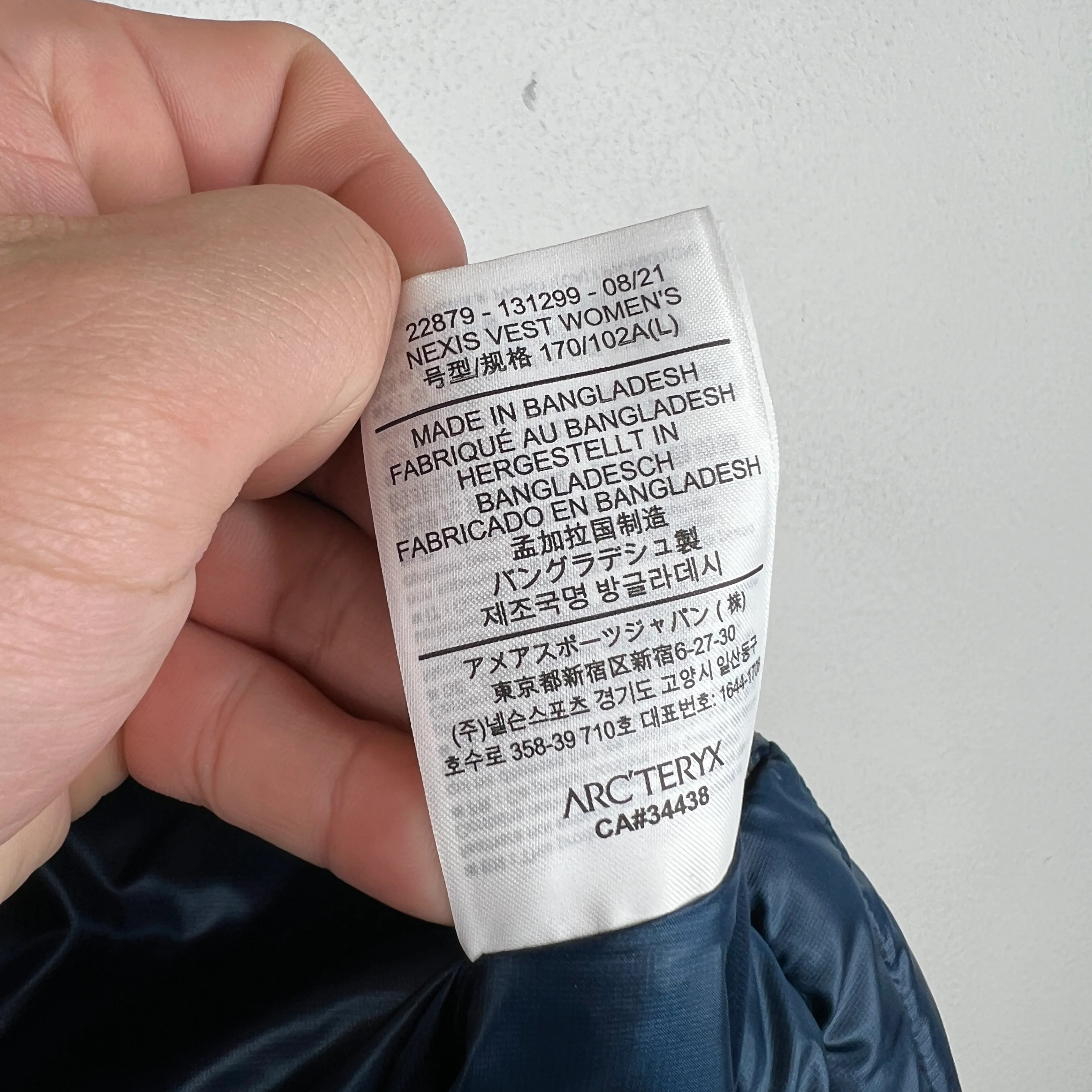 Arc'teryx Padded Blue Vest - Image 4