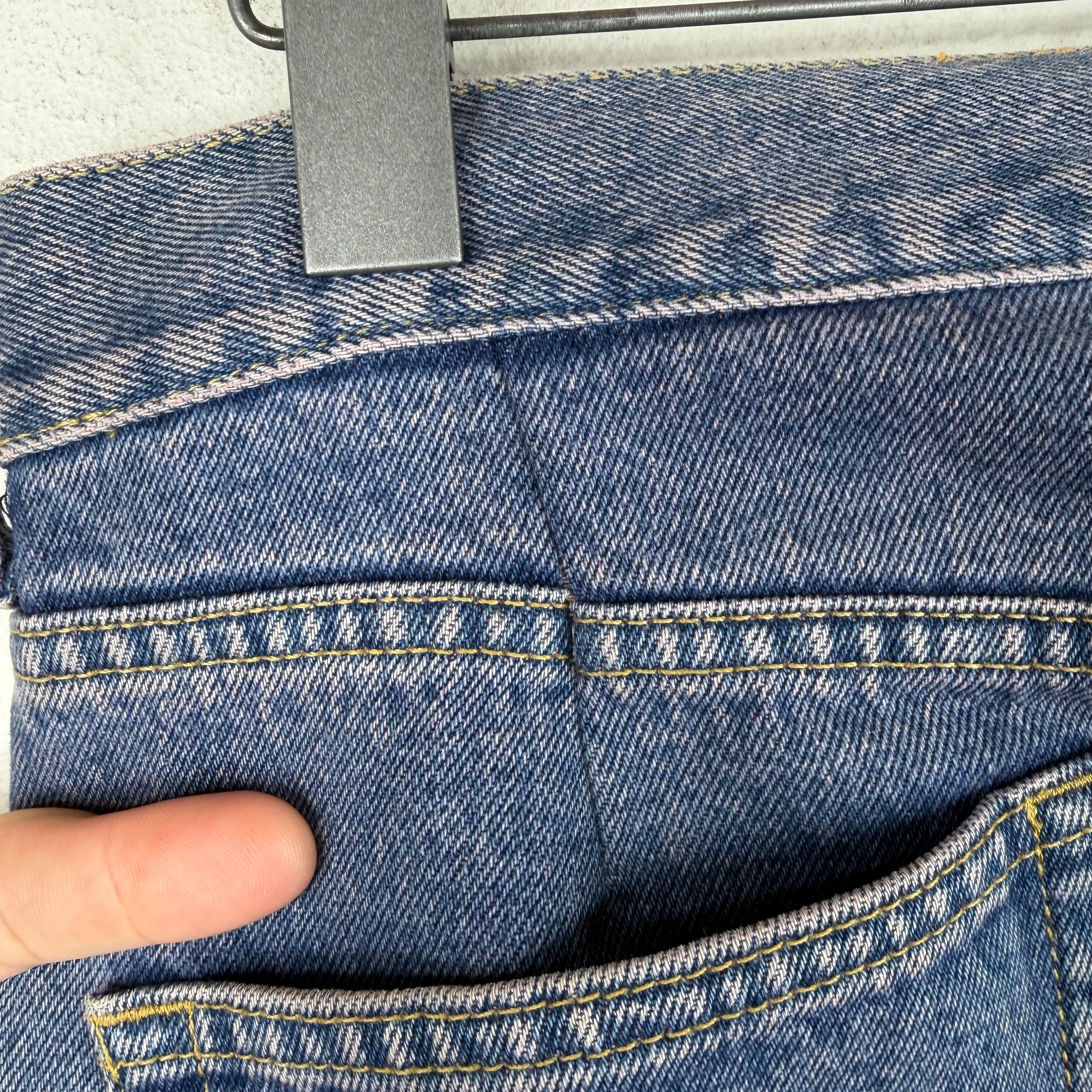 Balenciaga Tinted Blue 5 Pocket Jeans - Image 8