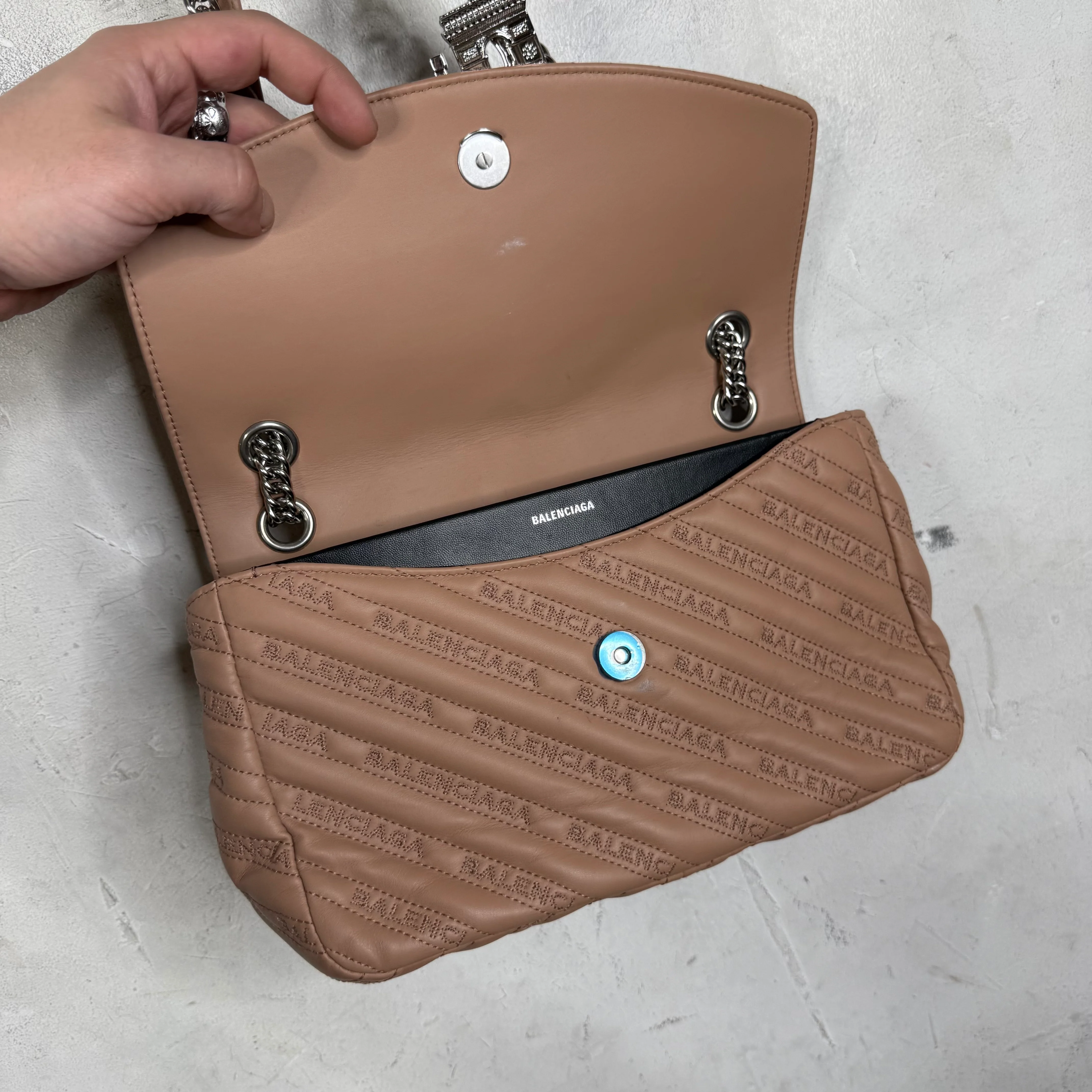 Balenciaga BB Round Charm Chained Bag - Image 9