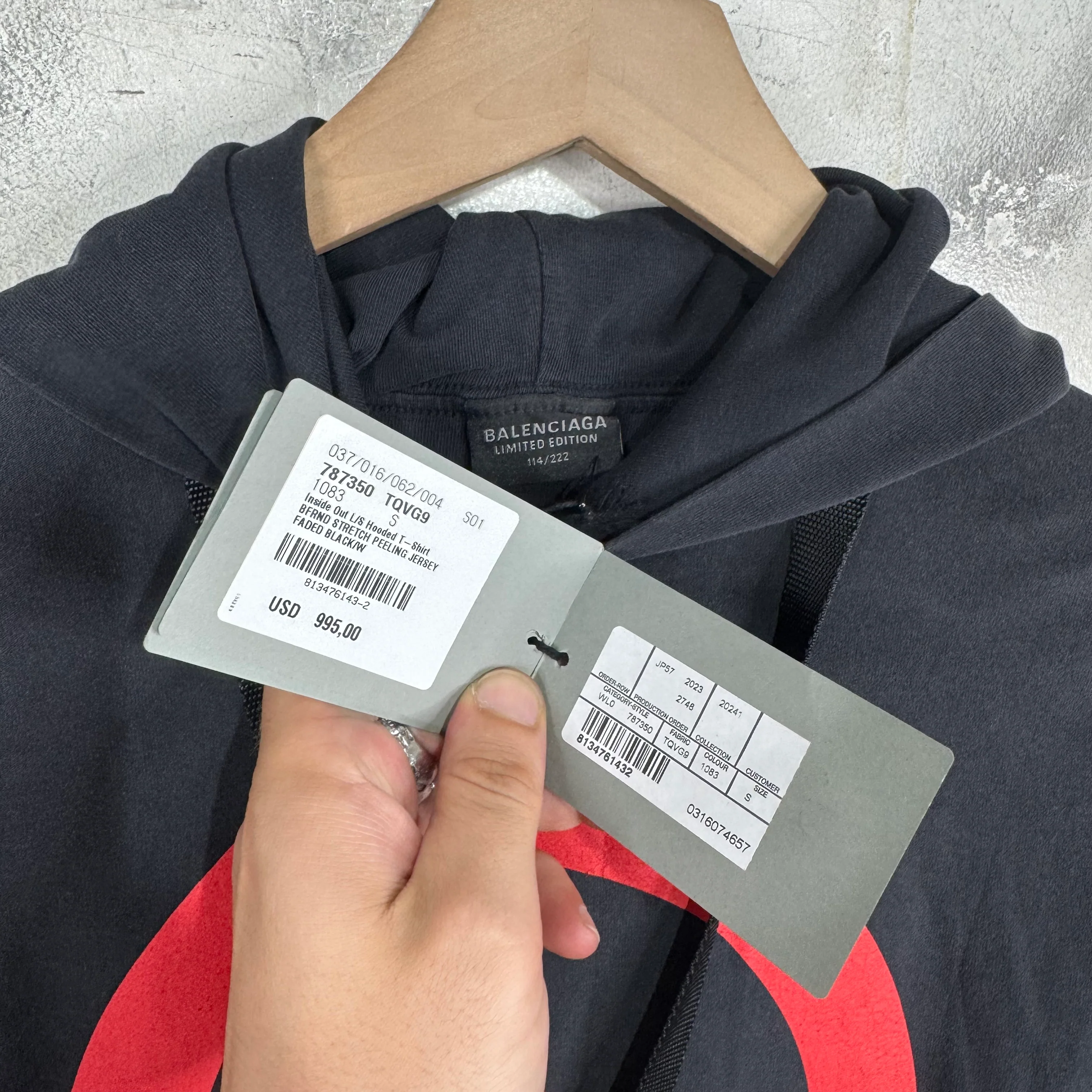 Balenciaga BFRND Hoodie T-Shirt - Image 3