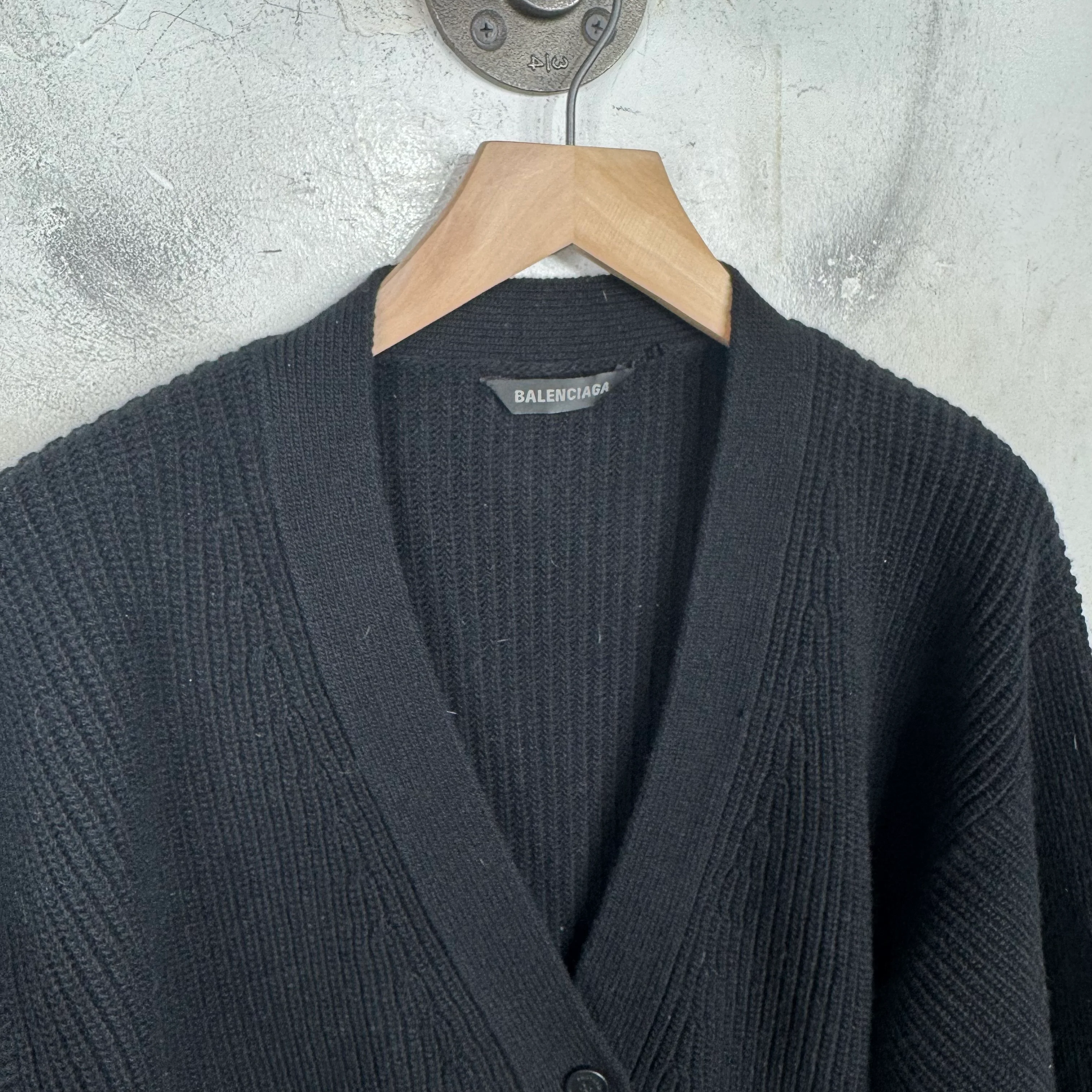 Balenciaga Black Knitted Cardigan - Image 3