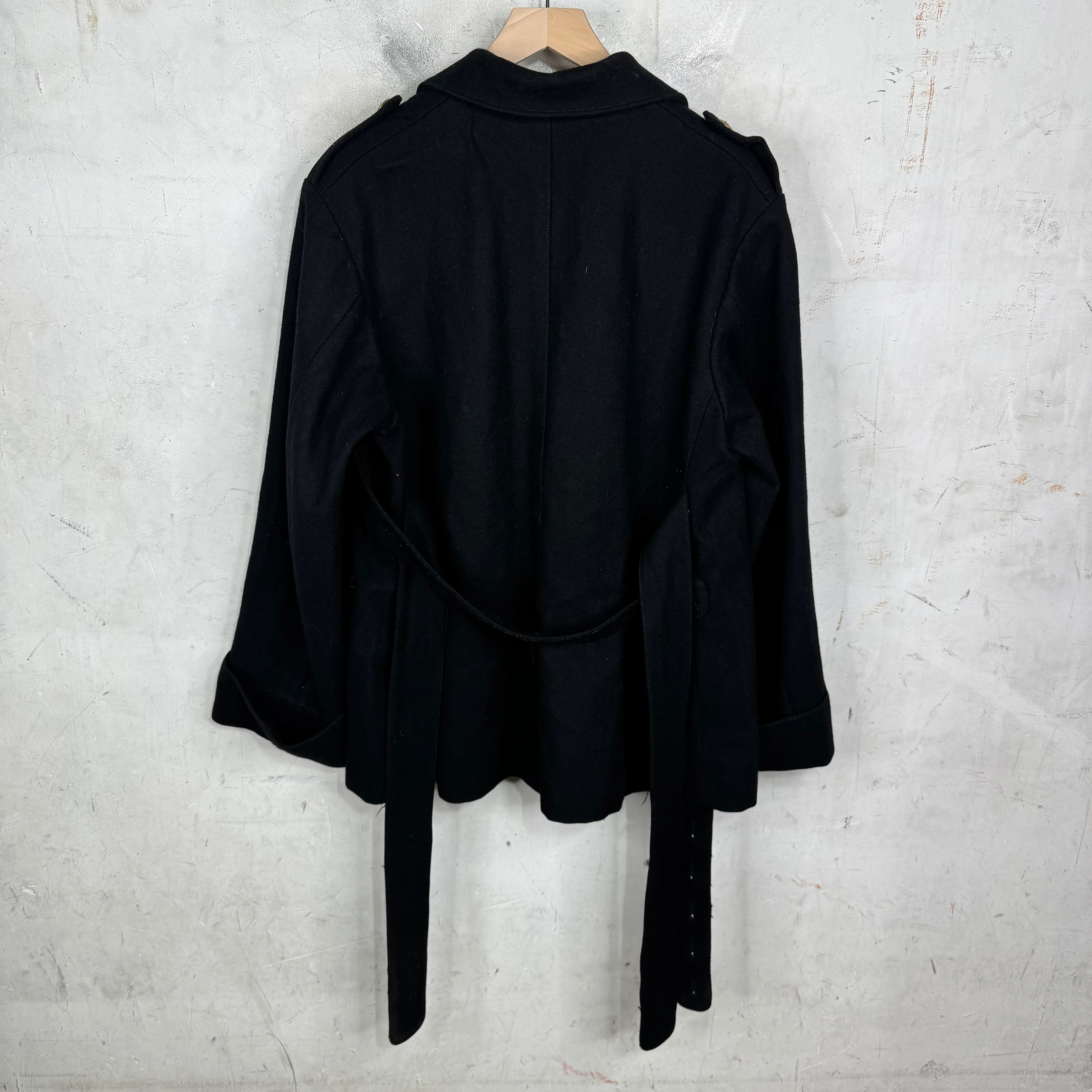 Balenciaga Black Peacoat - Image 2
