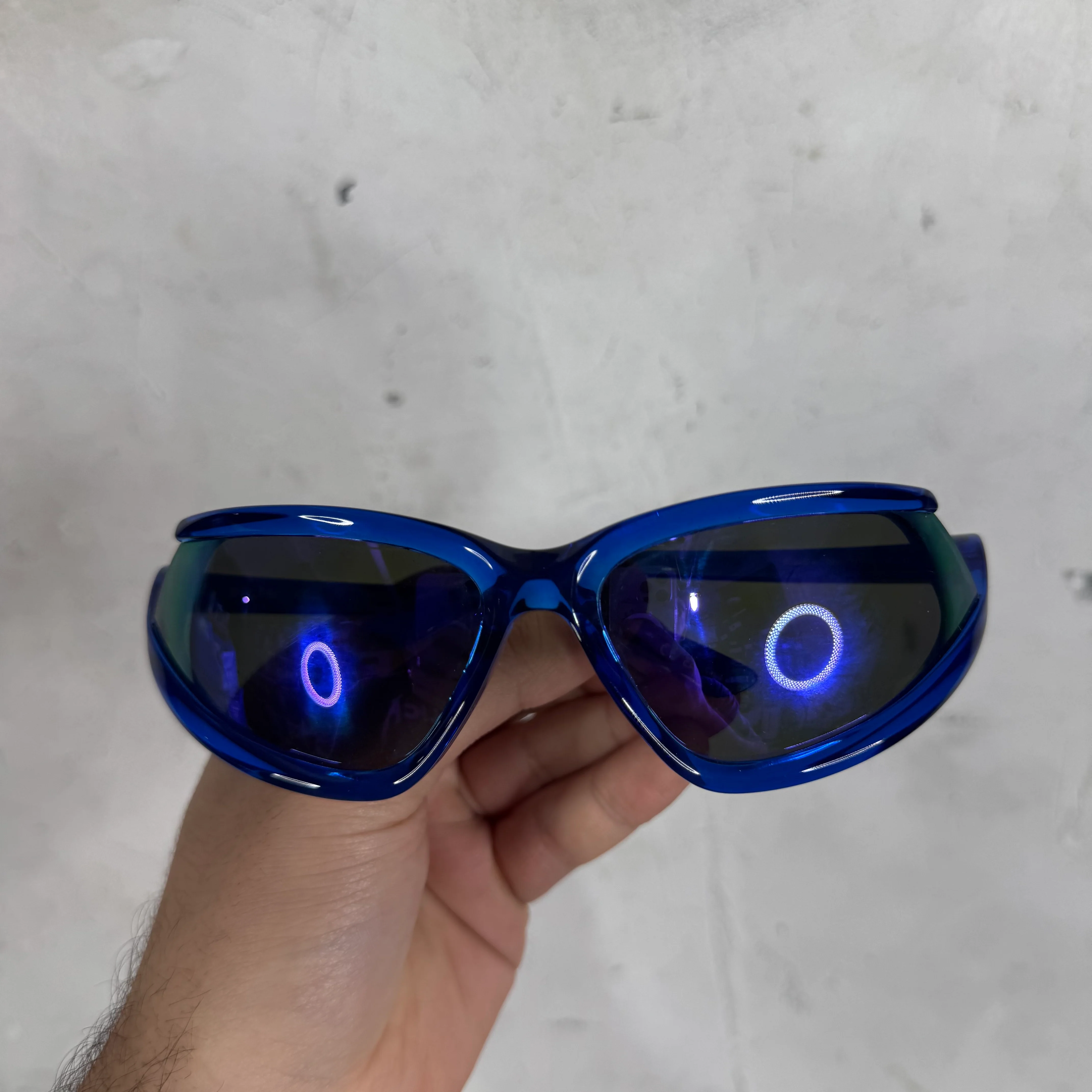 Balenciaga Blue BB0289S Reverse Xpander Sunglasses - Image 2