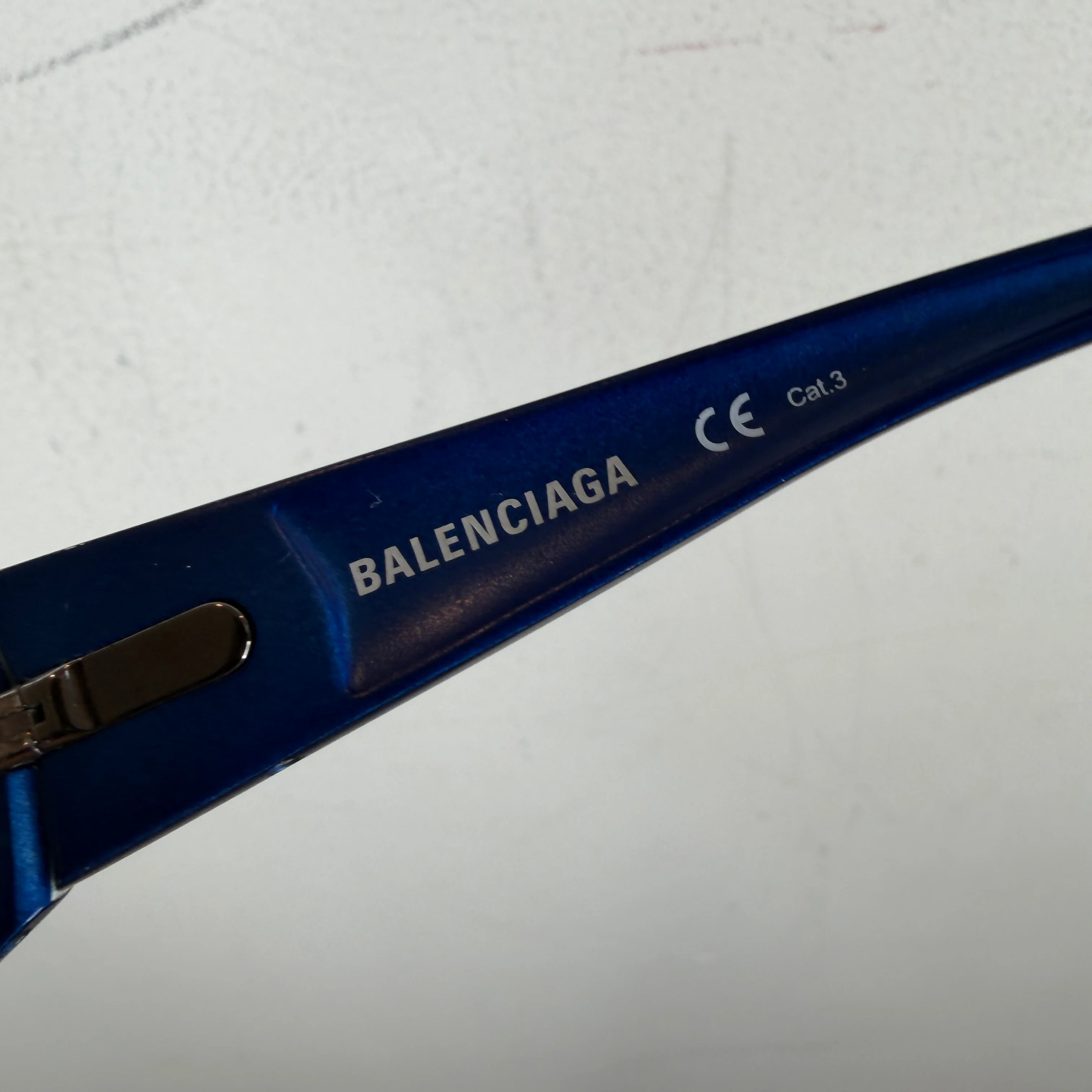 Balenciaga Blue BB0181S Metal Frame Sunglasses - Image 6