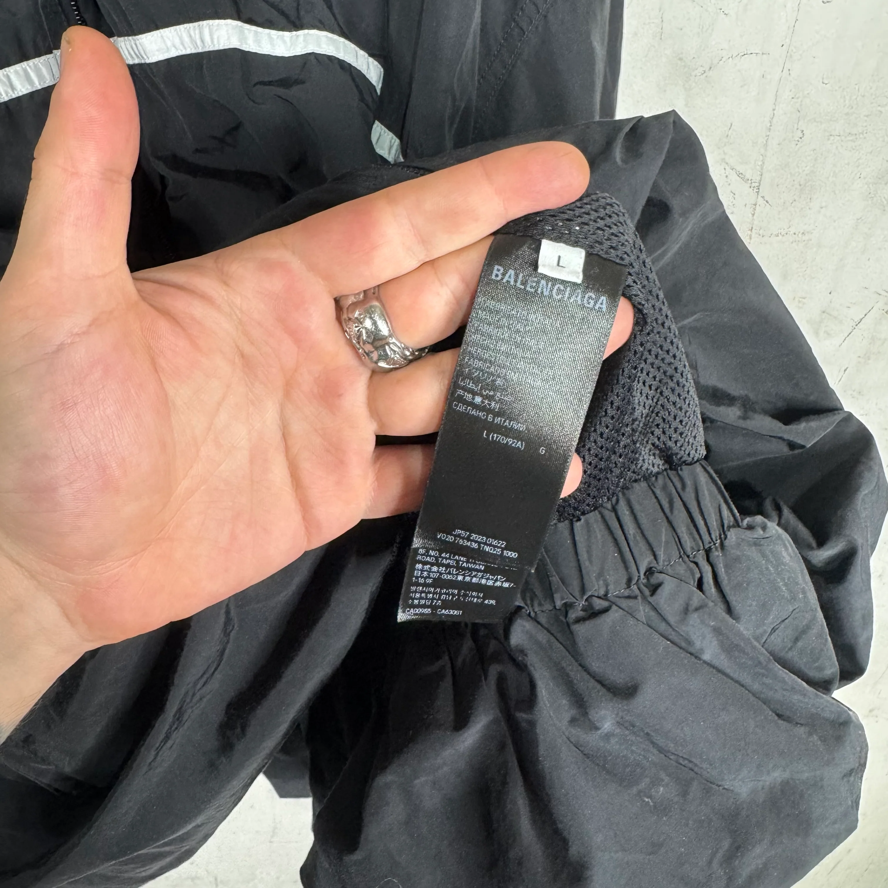 Balenciaga Cinched 3B Paneled Track Jacket - Image 4