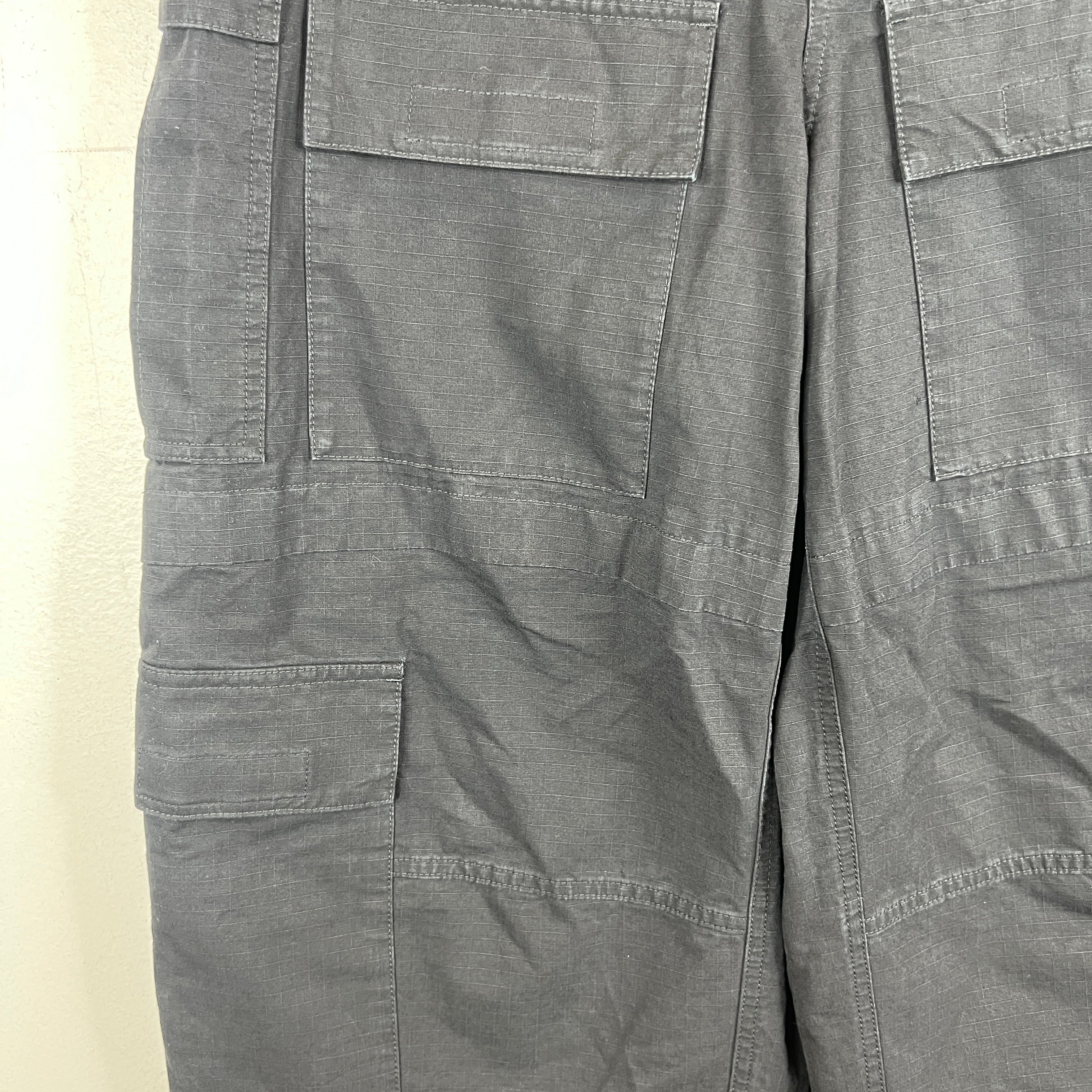 Balenciaga Black Ripstop Baggy Apron Cargo Pants - Image 6