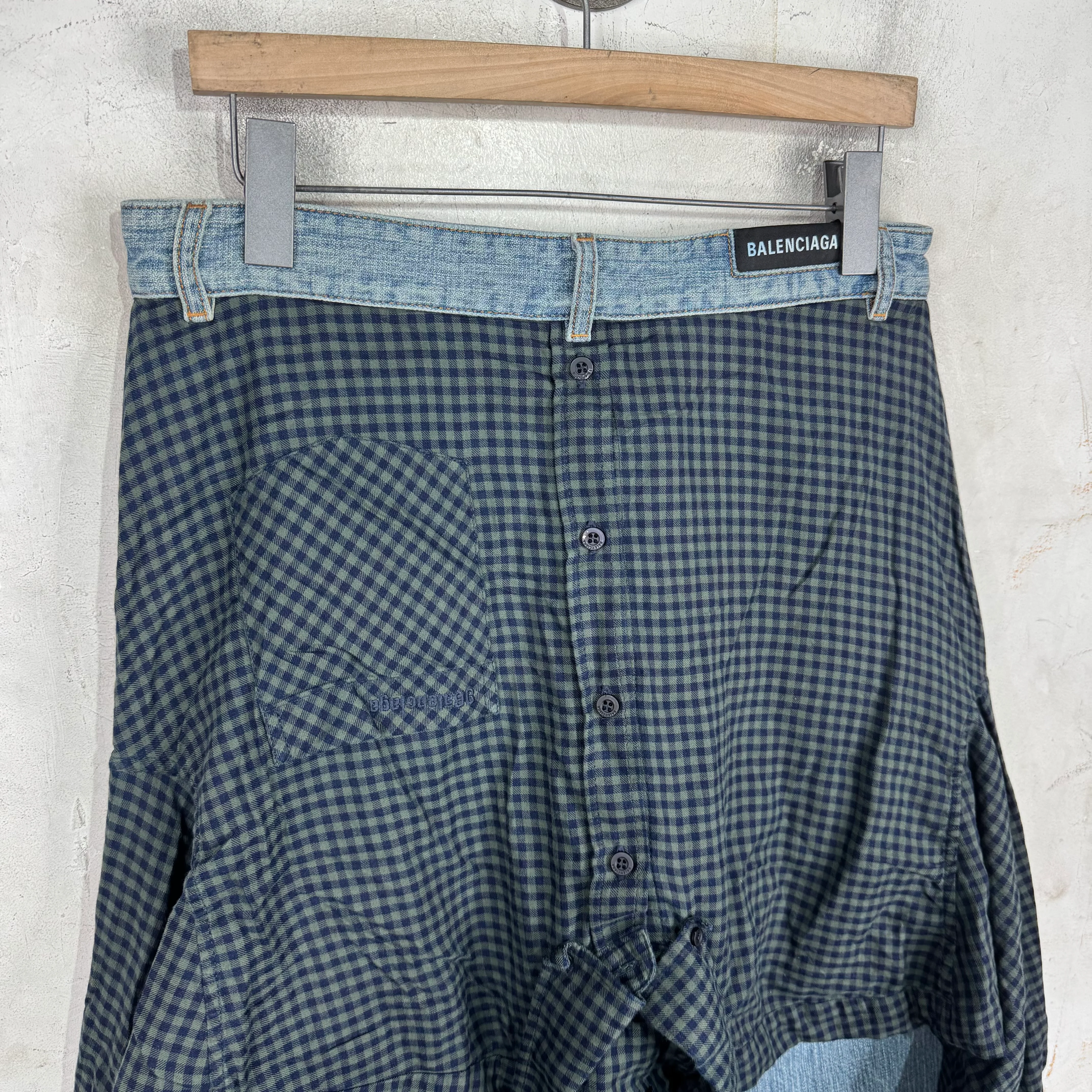 Balenciaga Flannel Attachment Jeans - Image 10