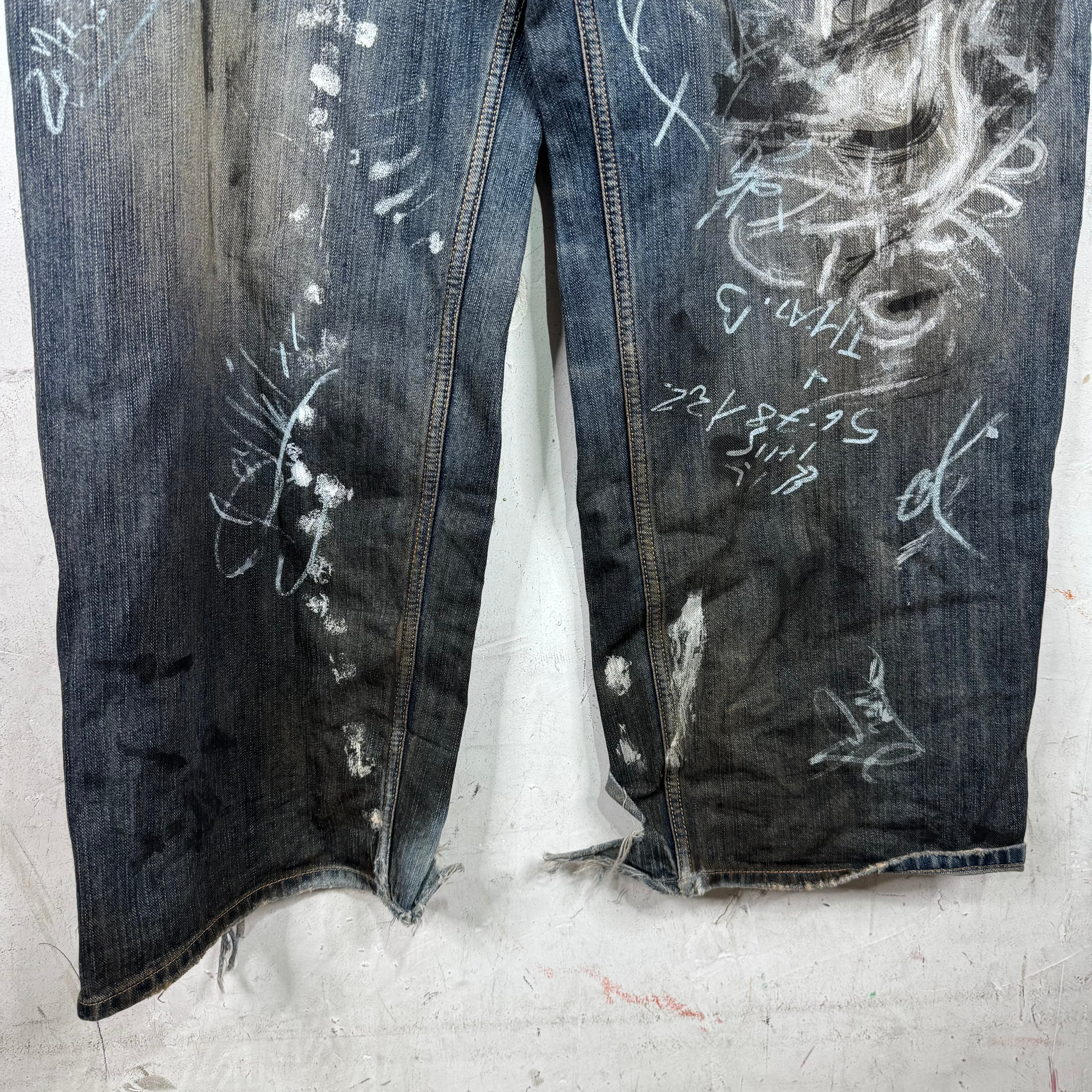 Balenciaga Graffiti Baggy Jeans - Image 8