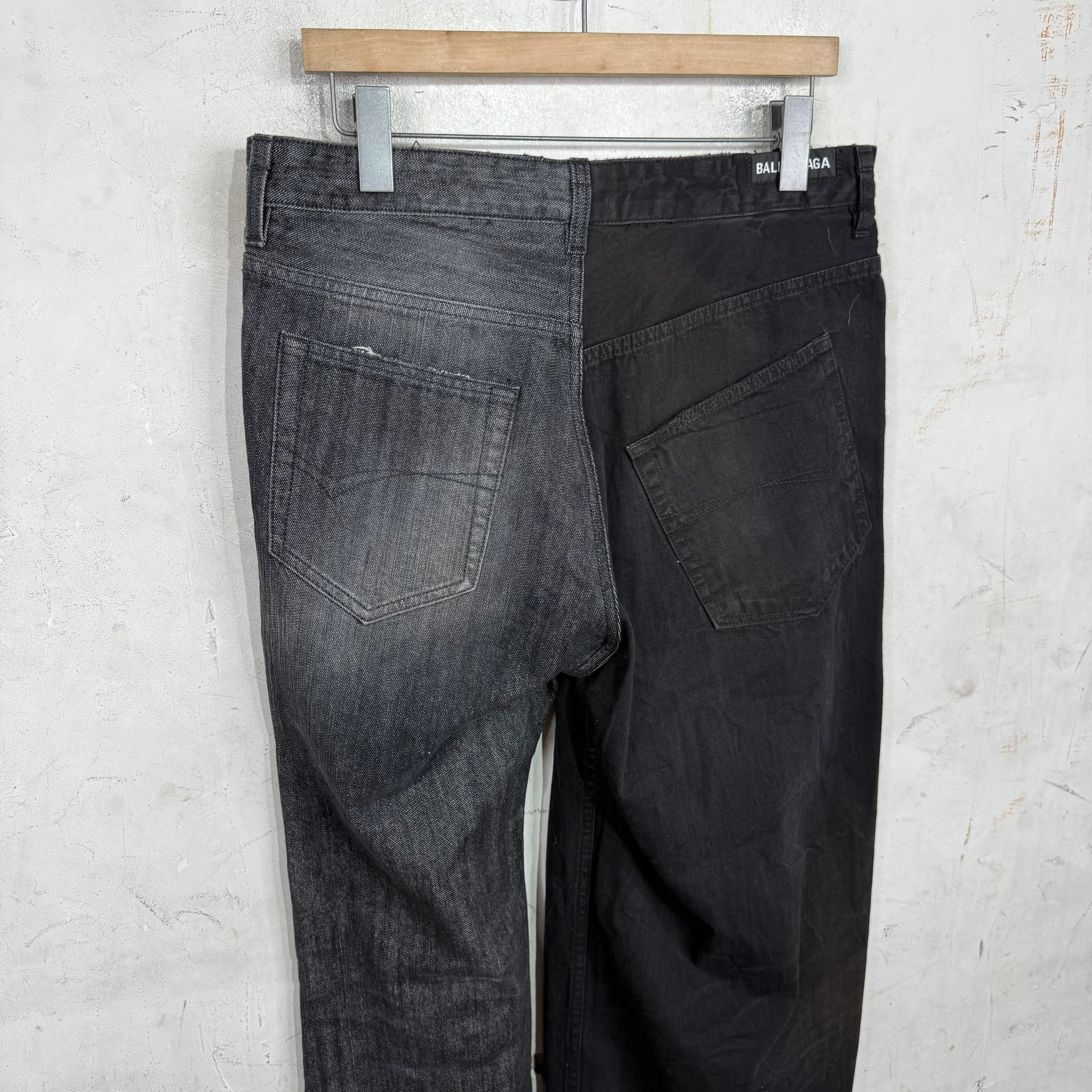 Balenciaga Hybrid Split Drawstring Jeans - Image 10