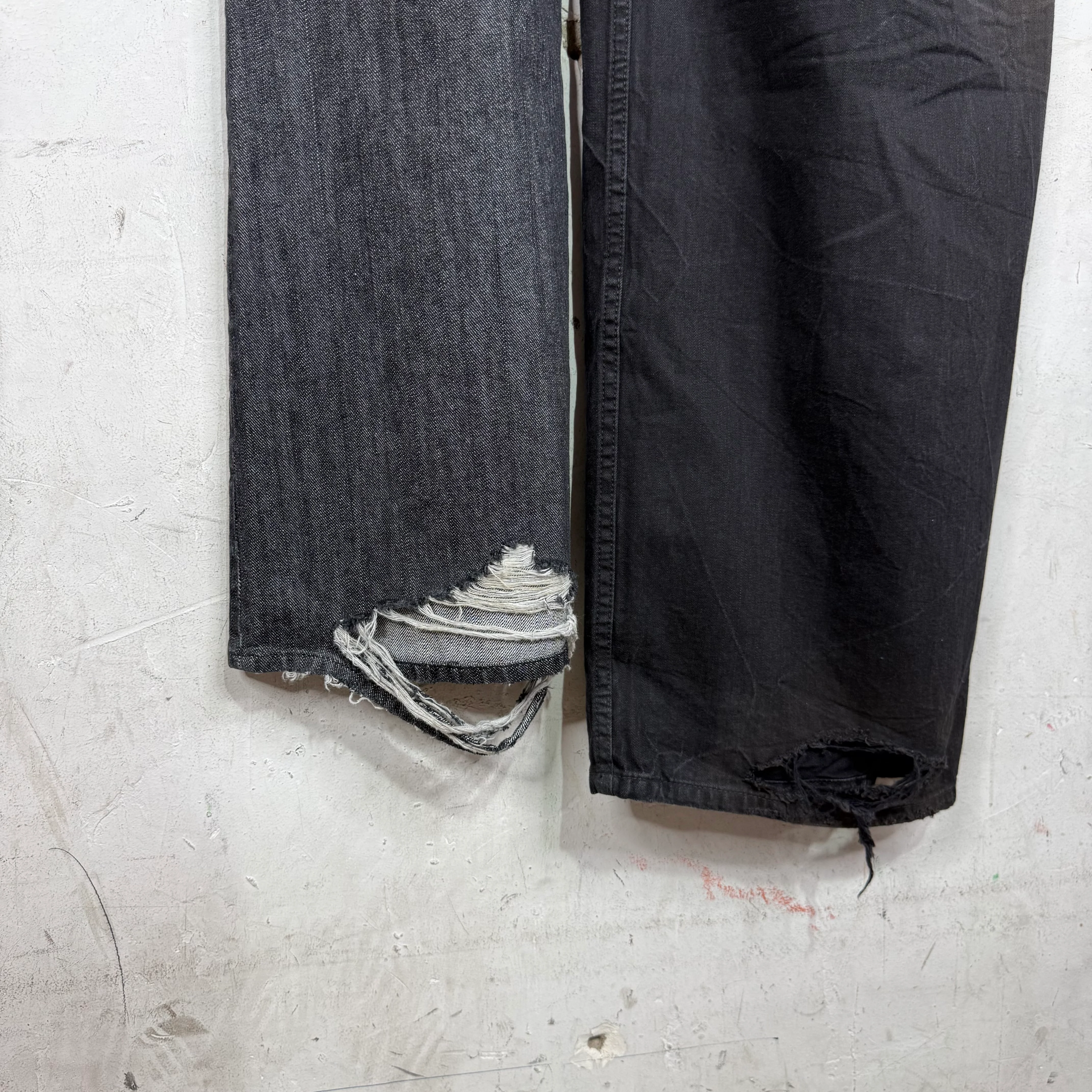 Balenciaga Hybrid Split Drawstring Jeans - Image 12
