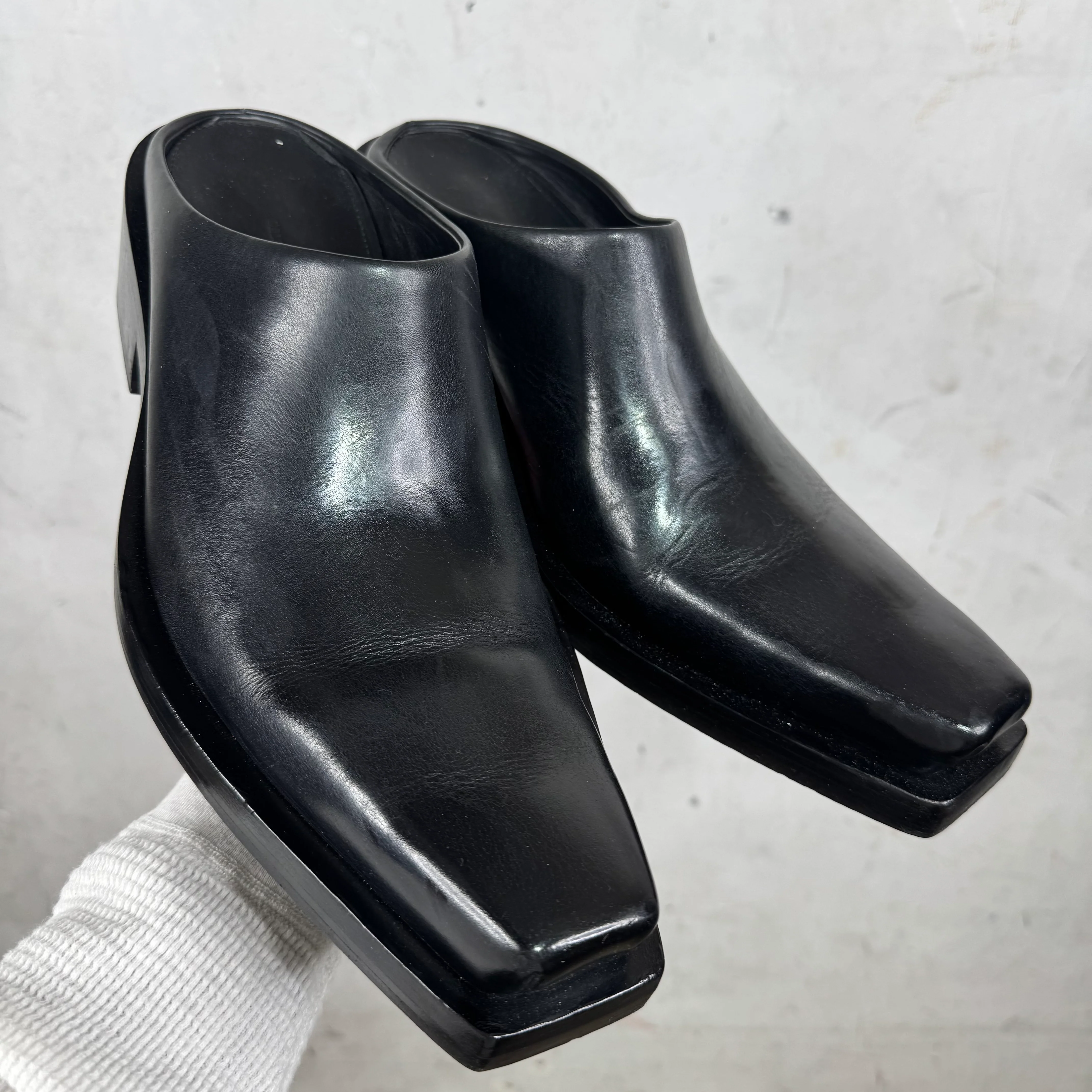 Balenciaga Leather Santiago Mules