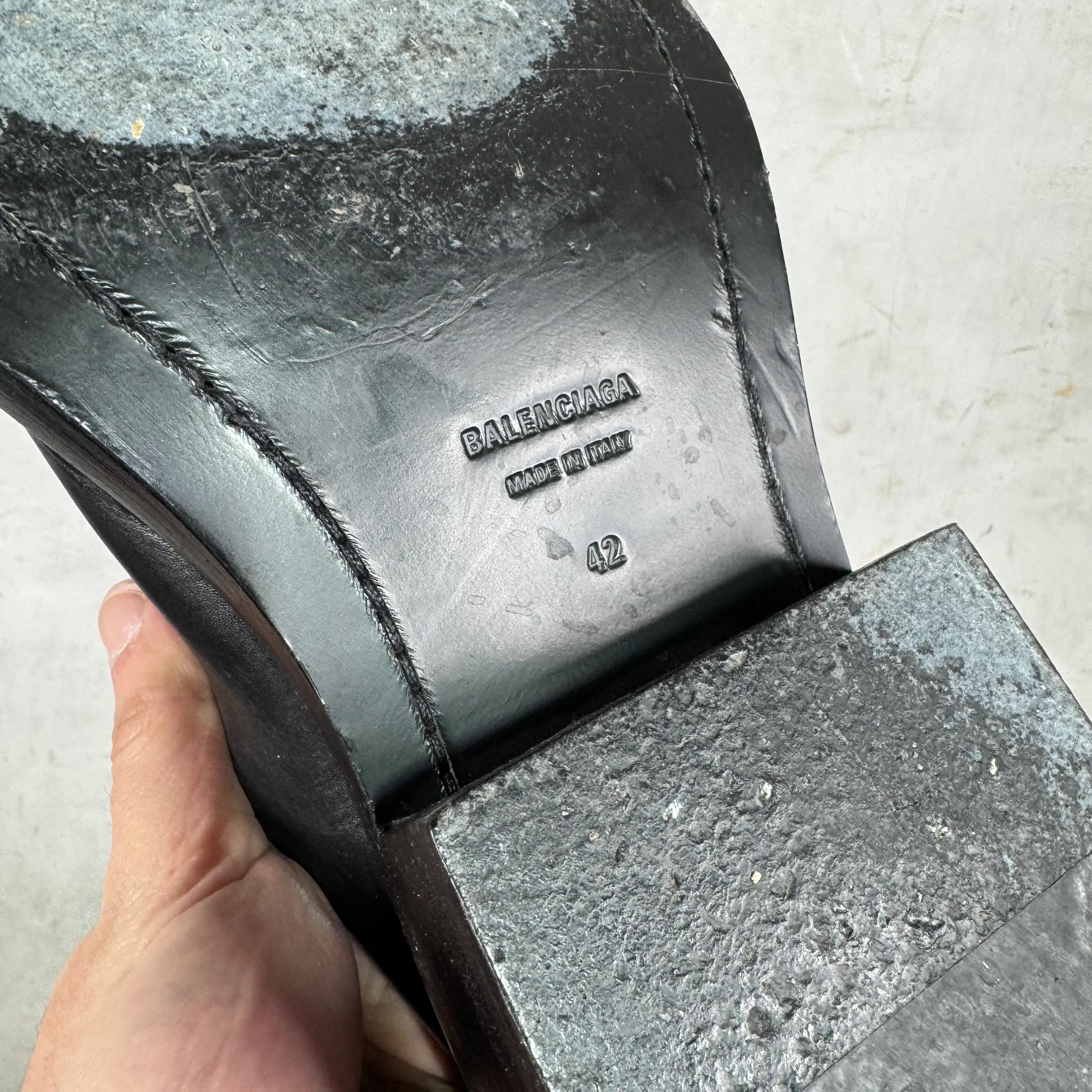 Balenciaga Leather Santiago Mules - Image 12