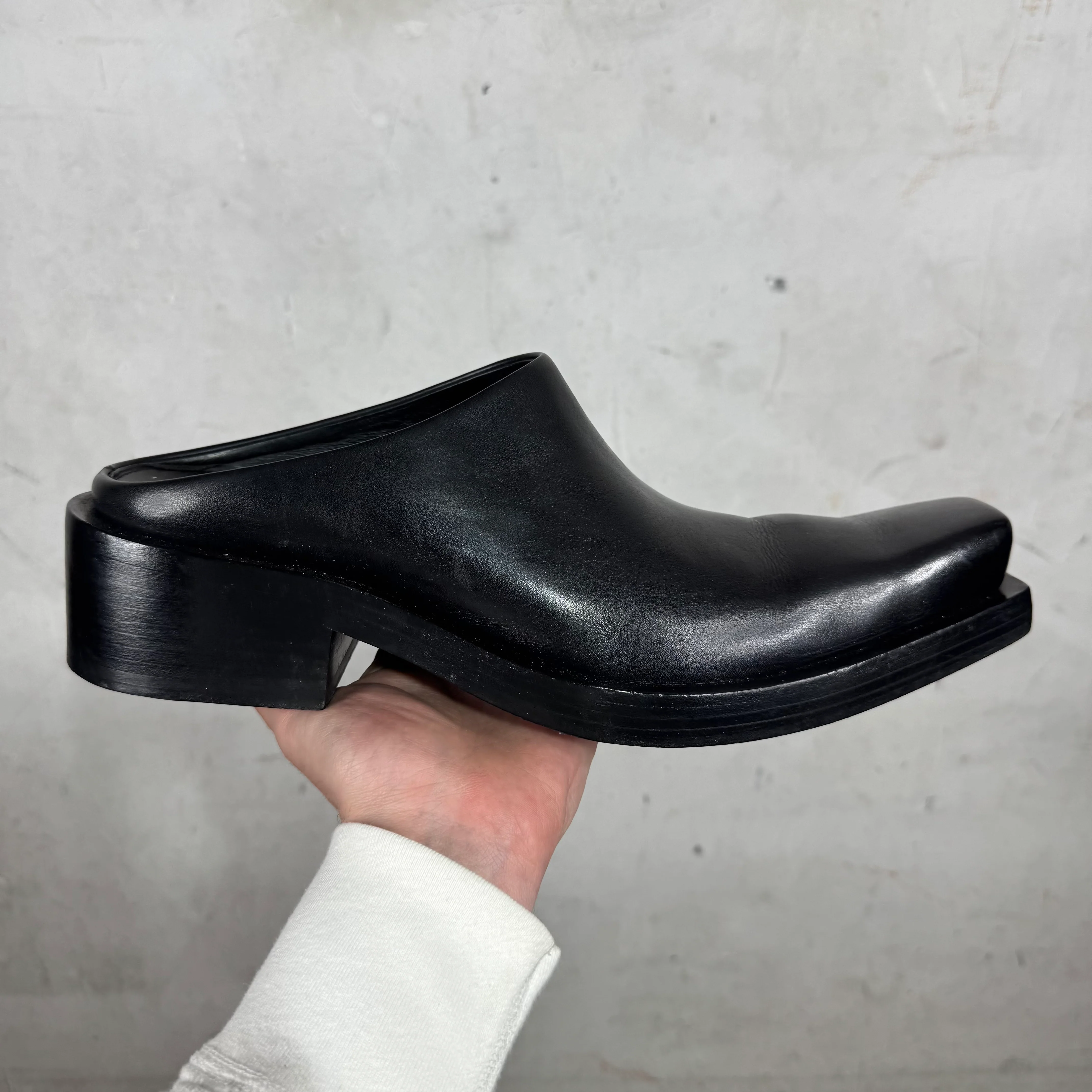 Balenciaga Leather Santiago Mules - Image 2