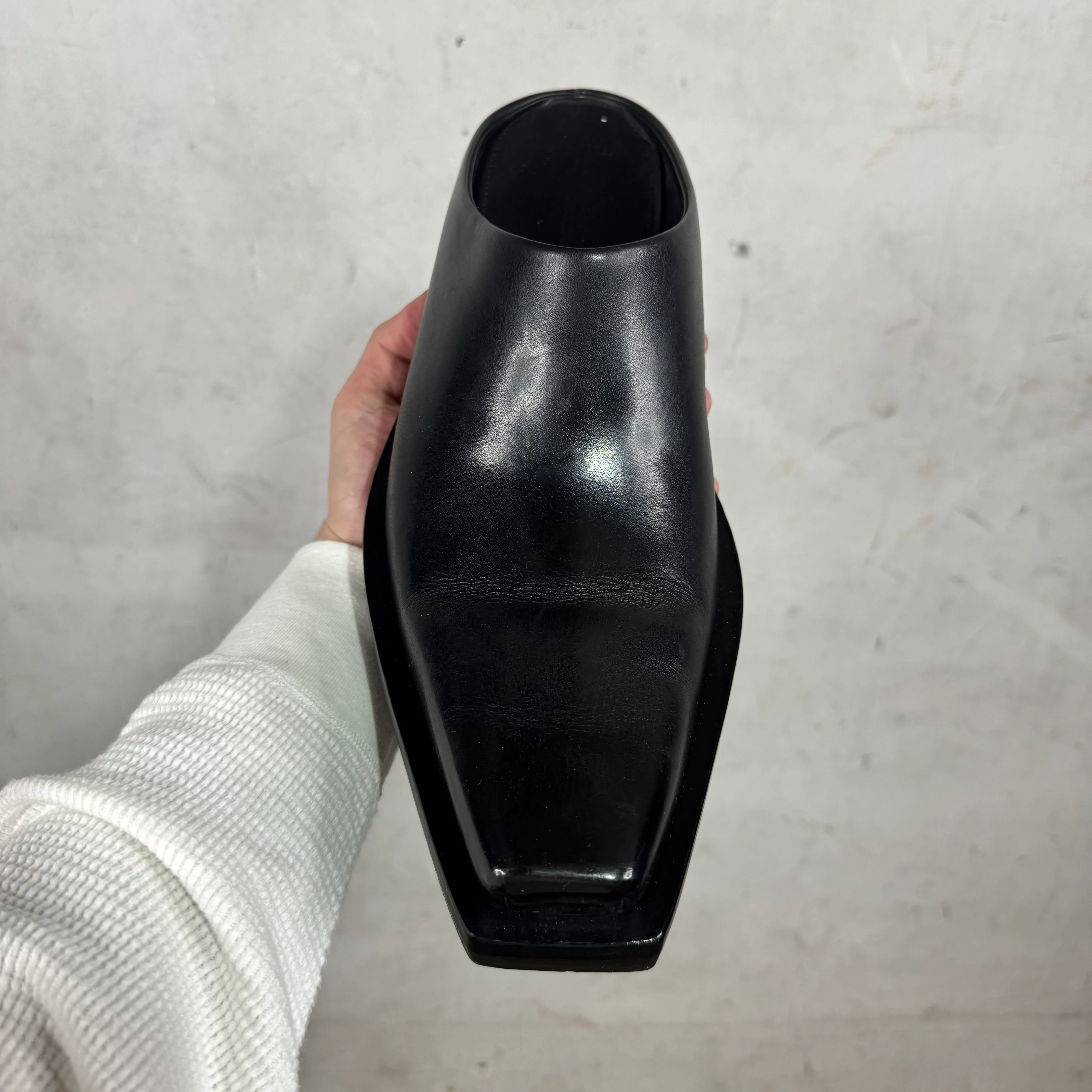Balenciaga Leather Santiago Mules - Image 3