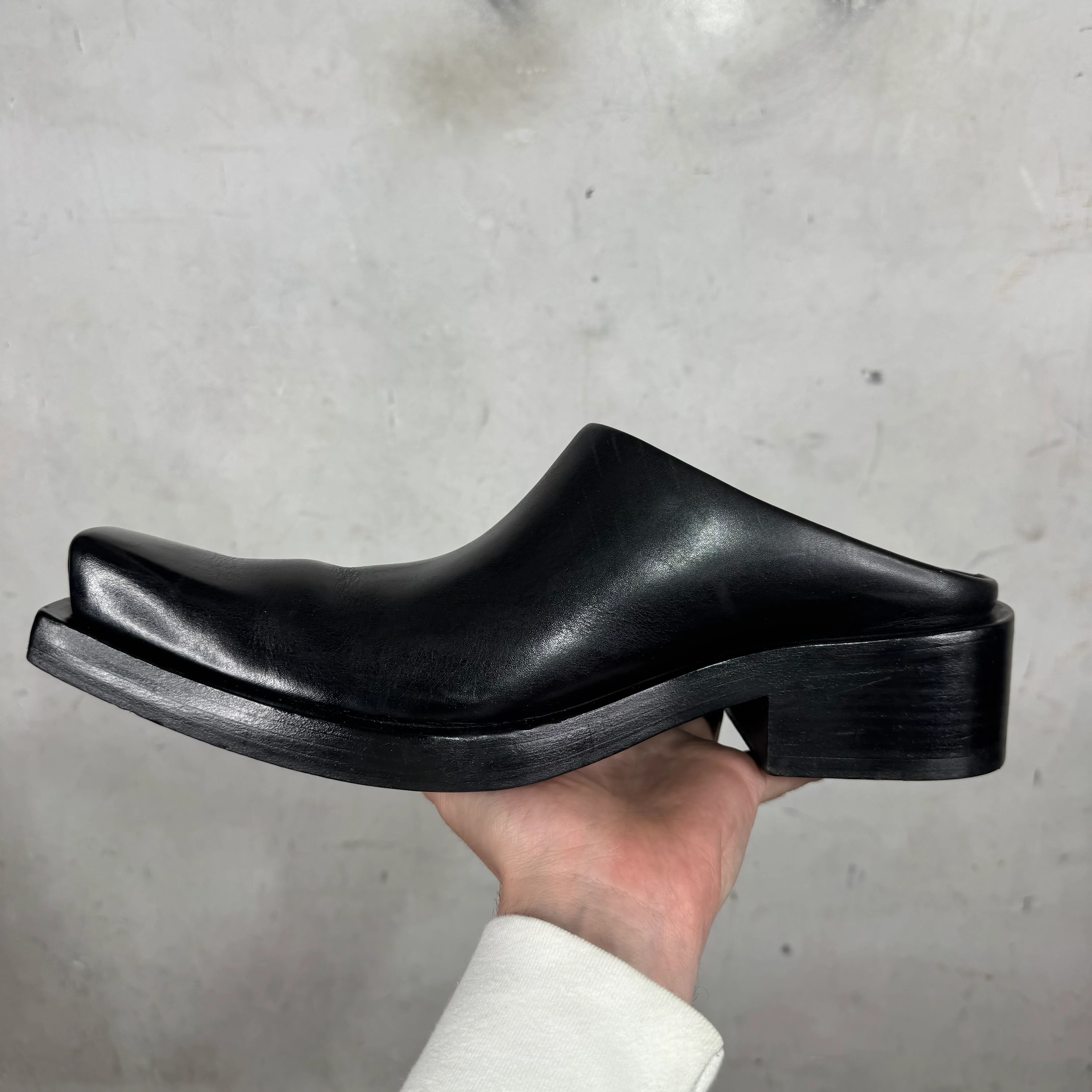 Balenciaga Leather Santiago Mules - Image 4