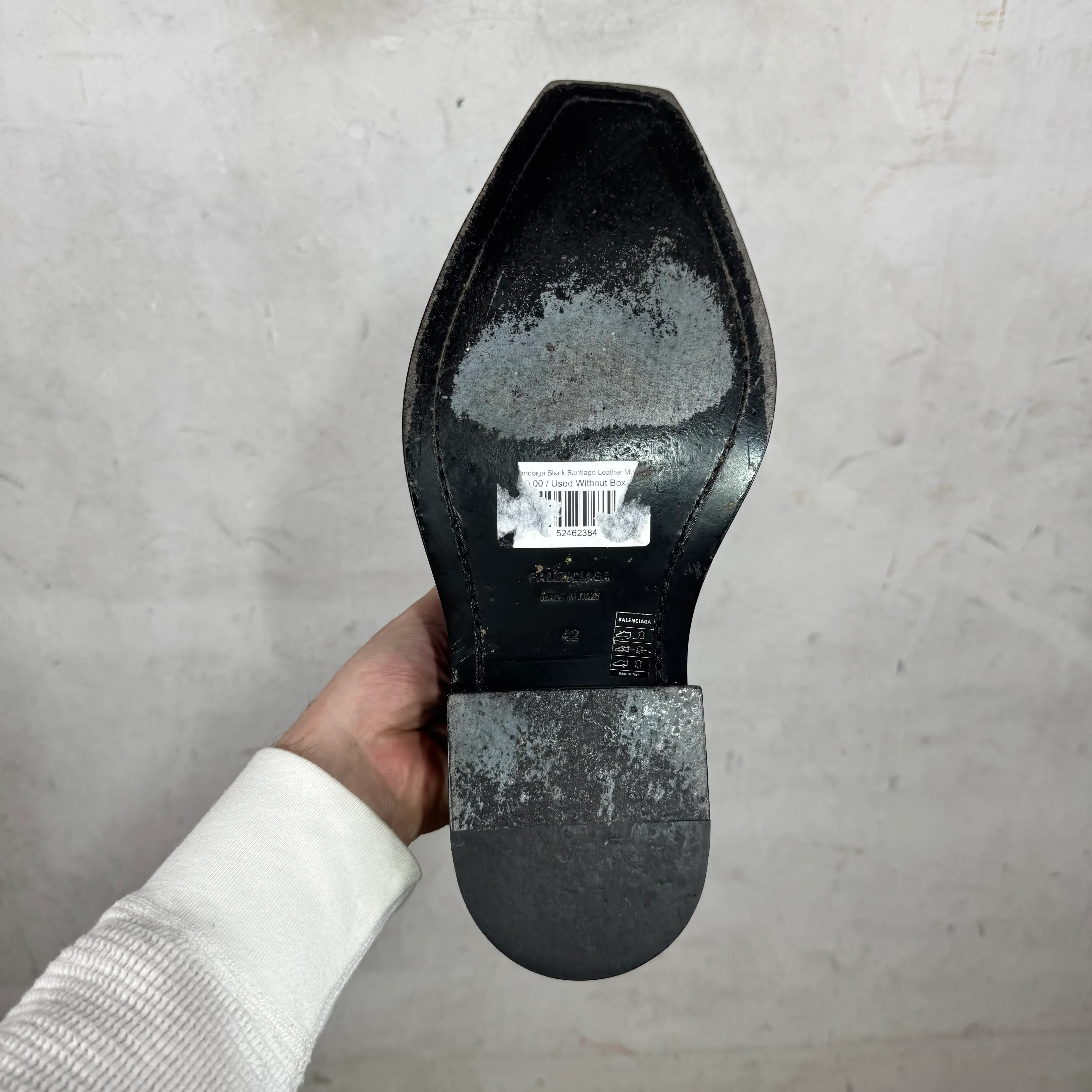 Balenciaga Leather Santiago Mules - Image 6