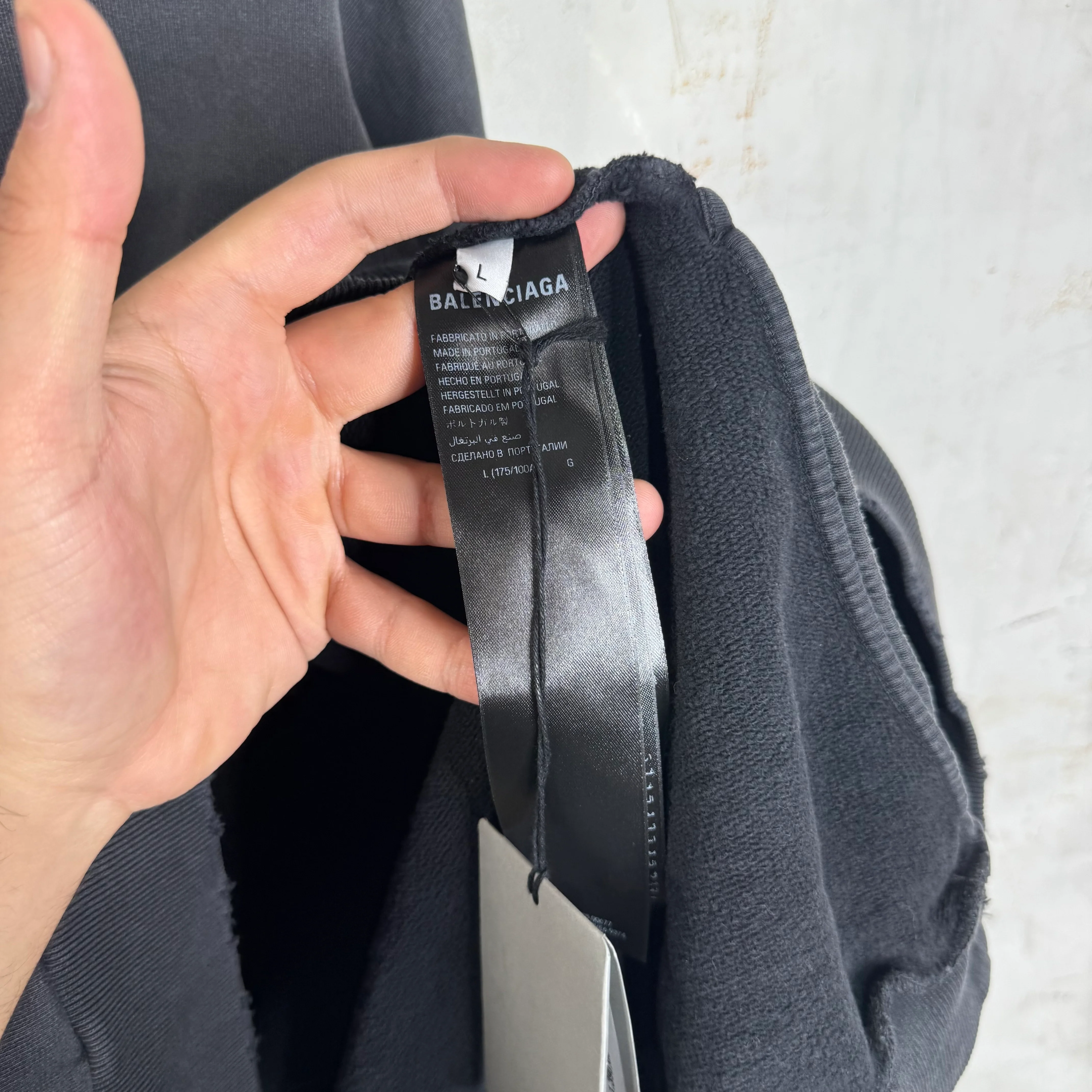Balenciaga Loop Logo Tape Hoodie - Image 6