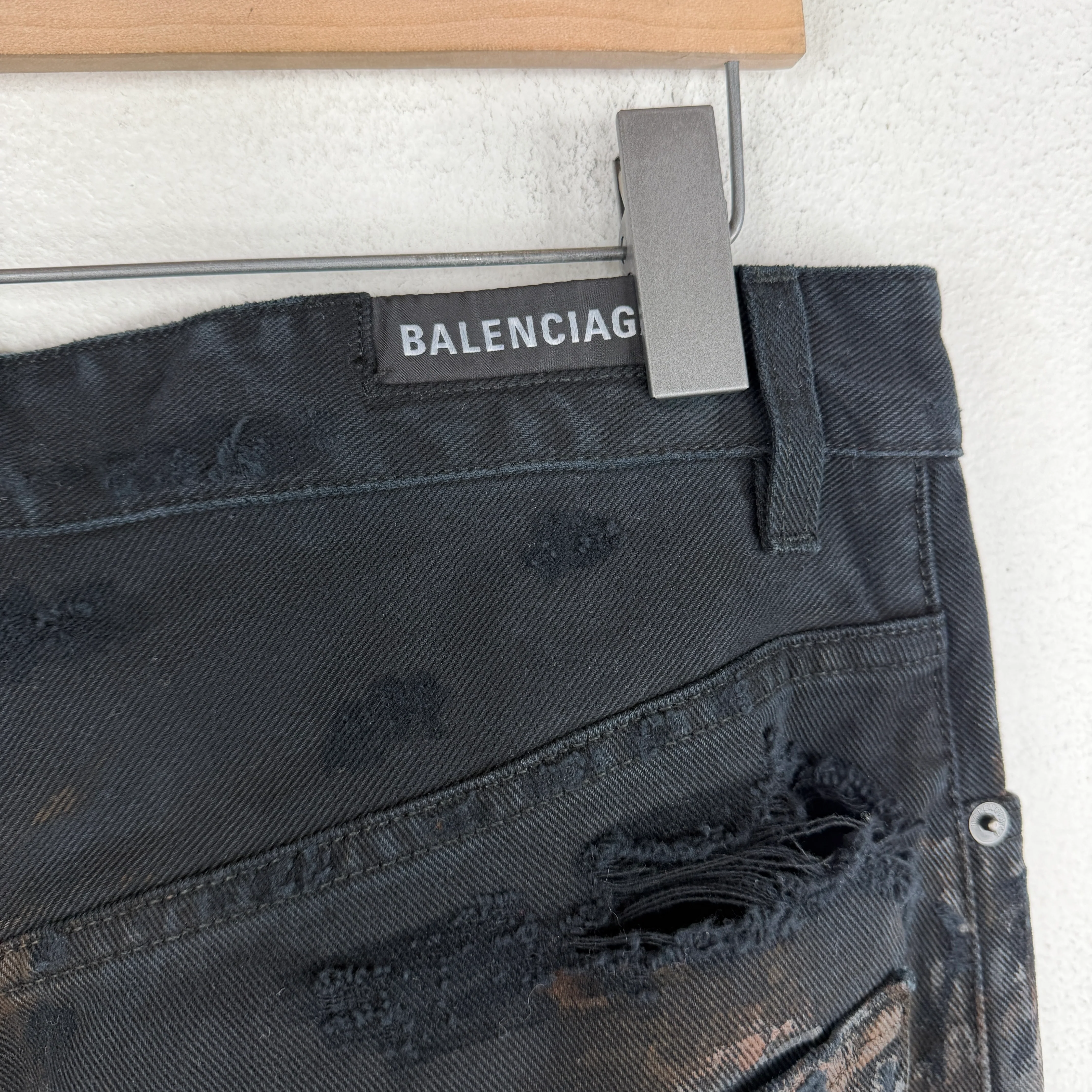 Balenciaga Mud Show Ripped Jeans - Image 7