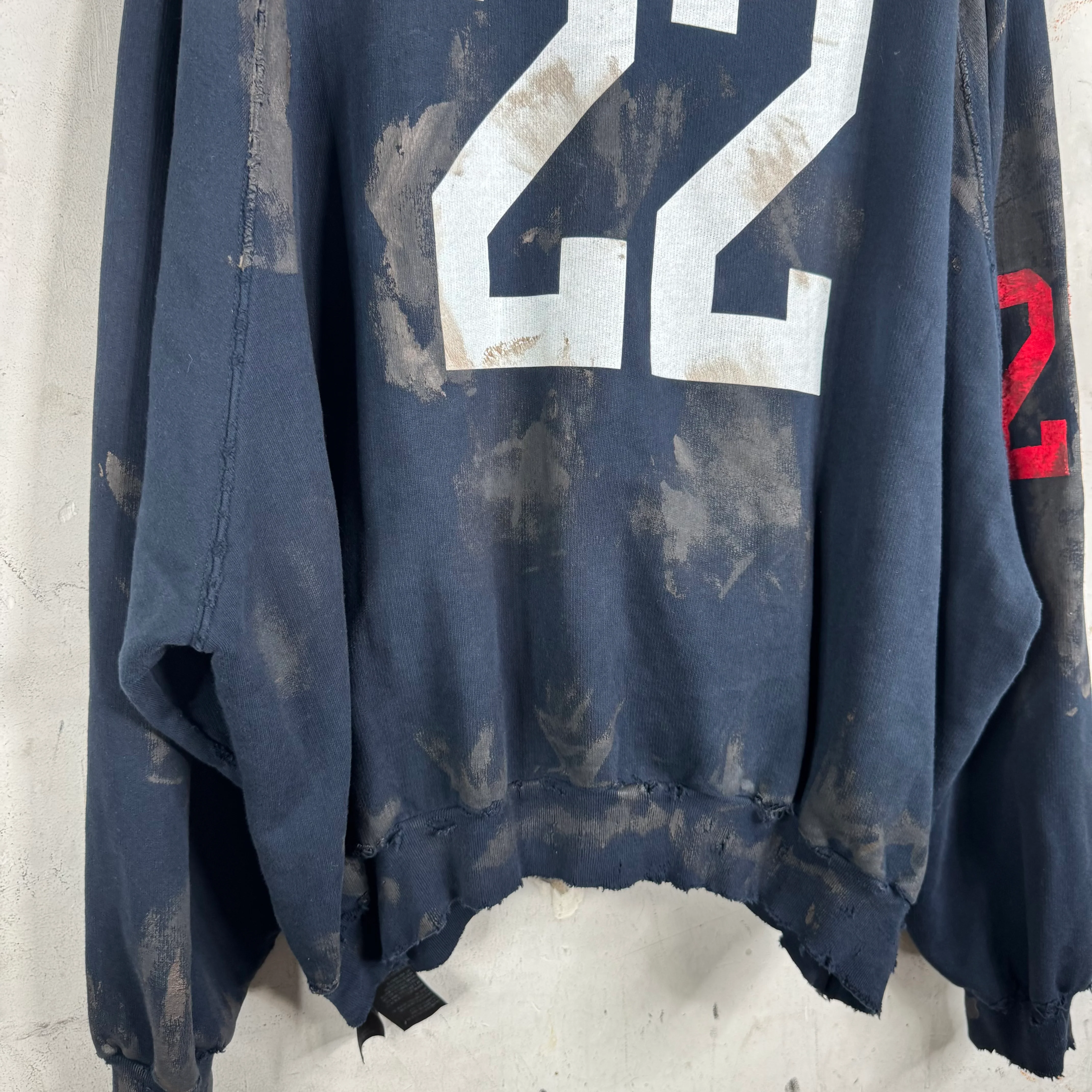 Balenciaga Mudded Polo Hoodie - Image 10