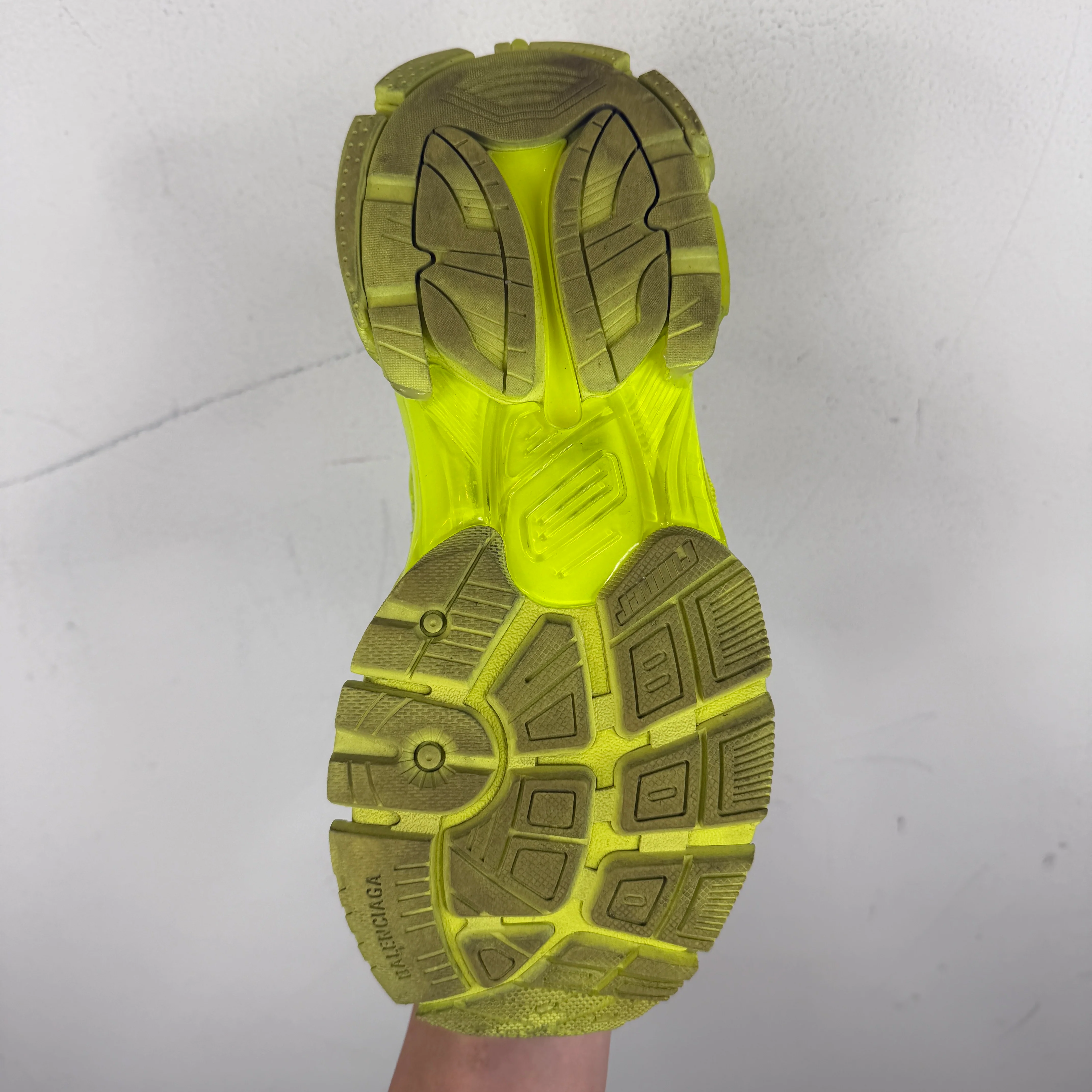 Balenciaga Neon Green Highlighter Runner Sneakers - Image 6