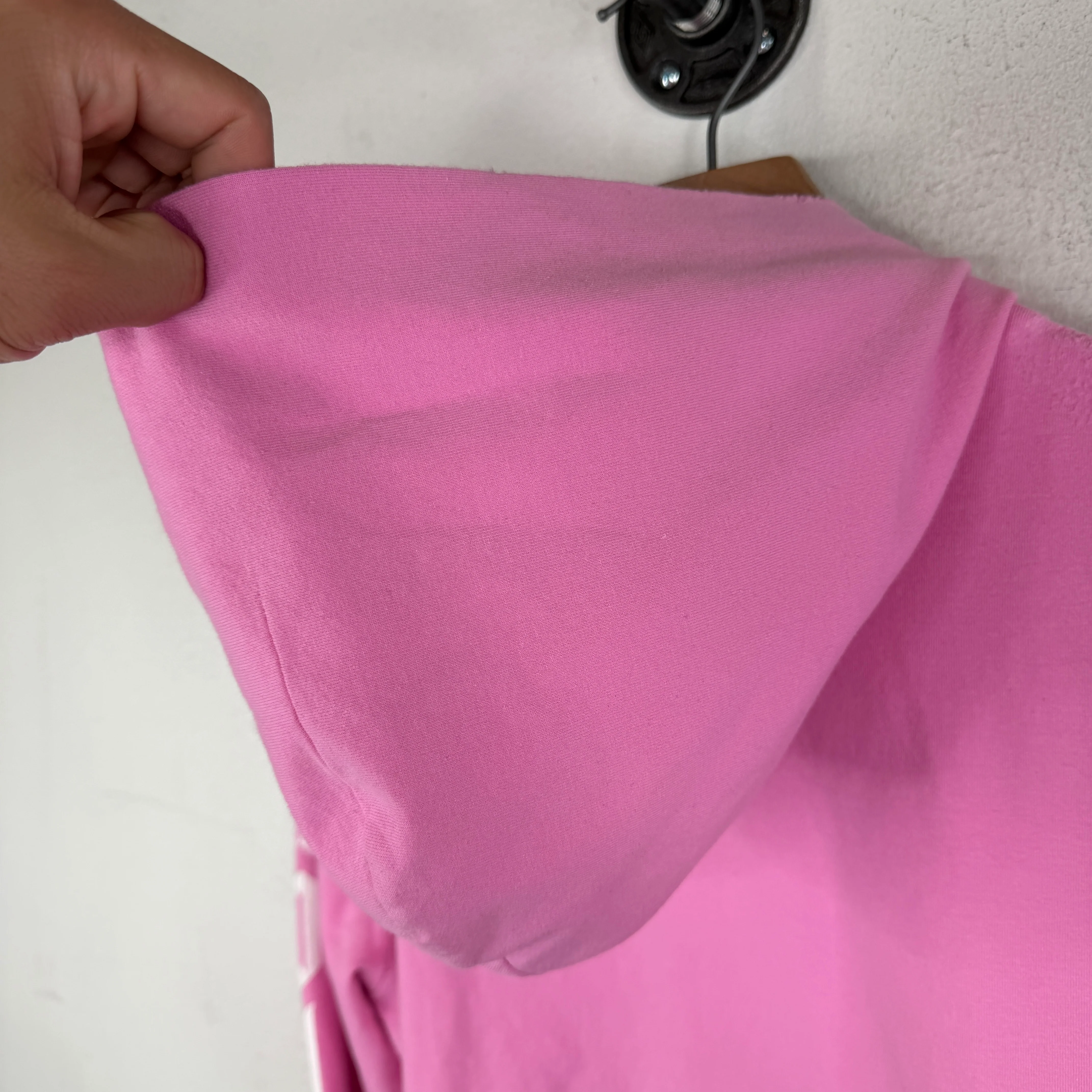 Balenciaga Pink No Logo Zip Up Hoodie - Image 12