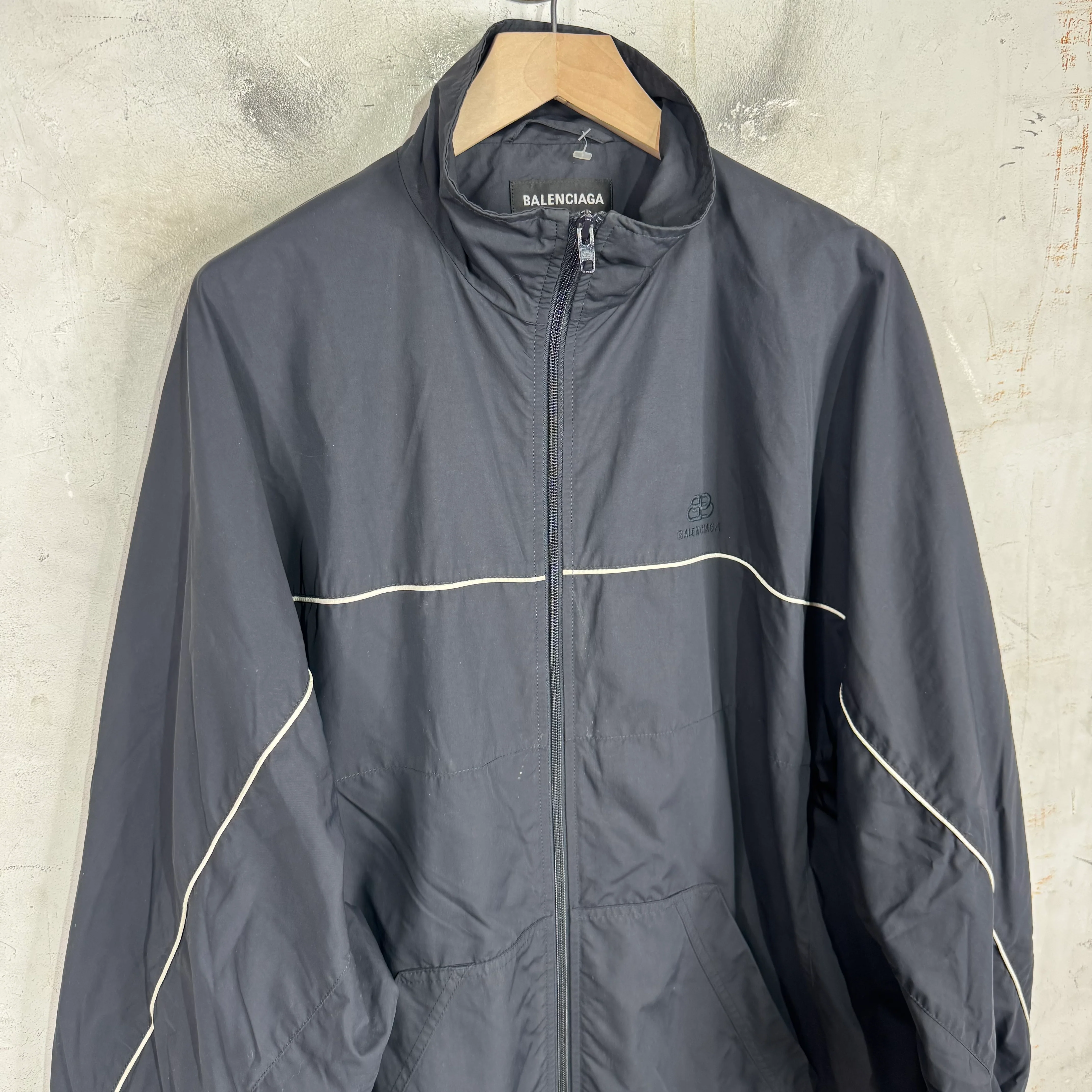 Balenciaga White Piping Track Jacket - Image 5
